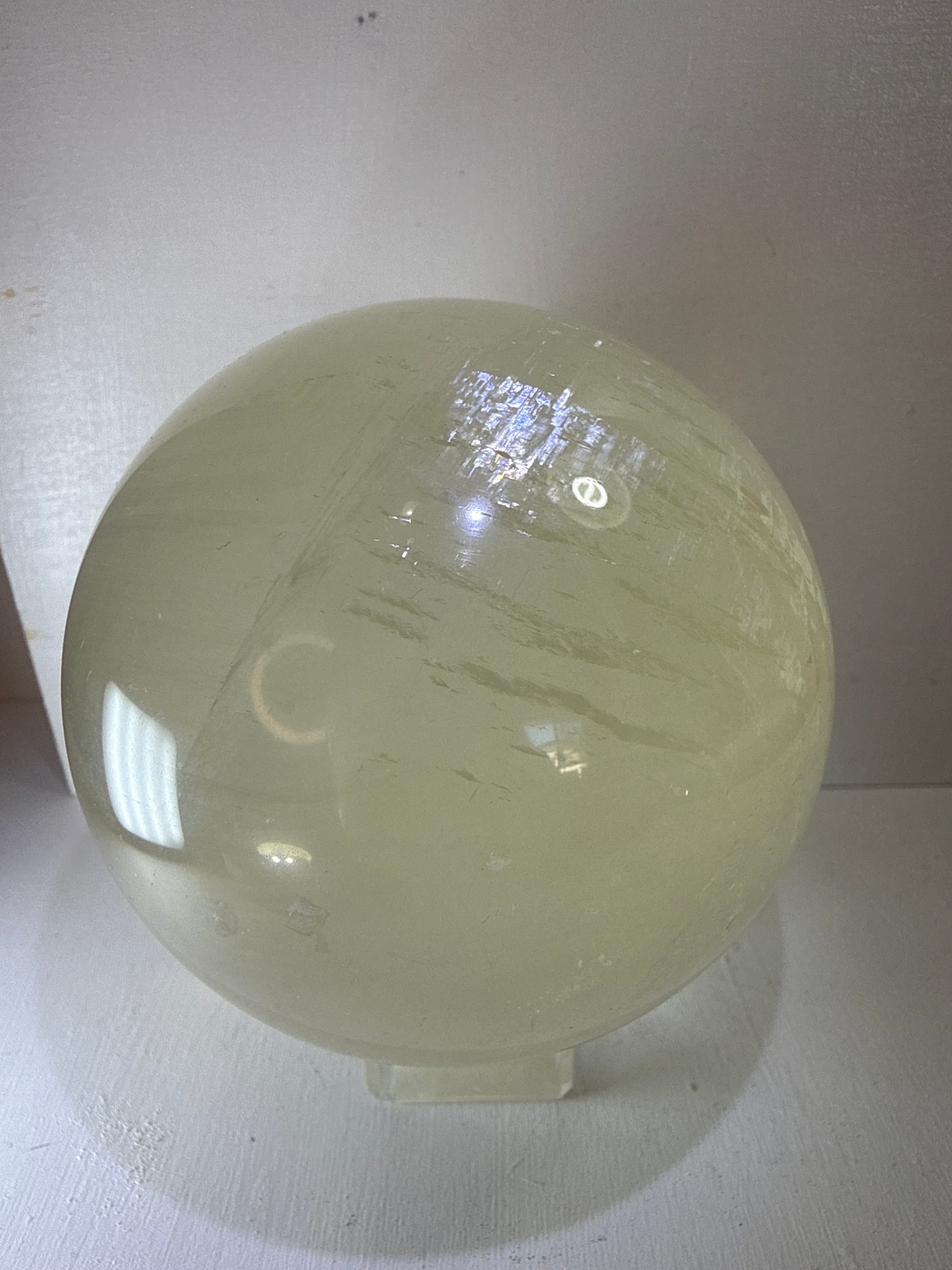 Honey Calcite Sphere