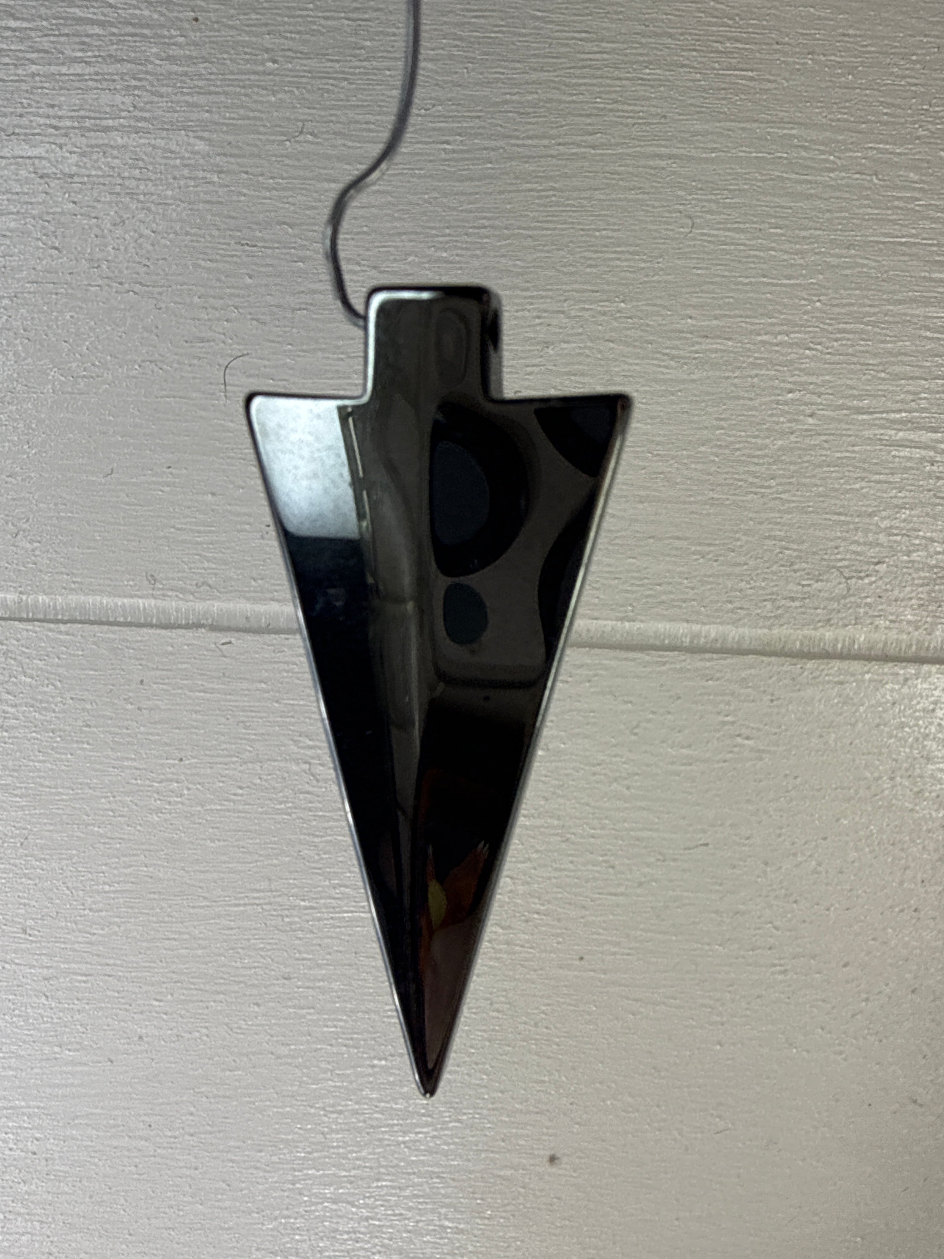 Hematite Arrow Head Pendant