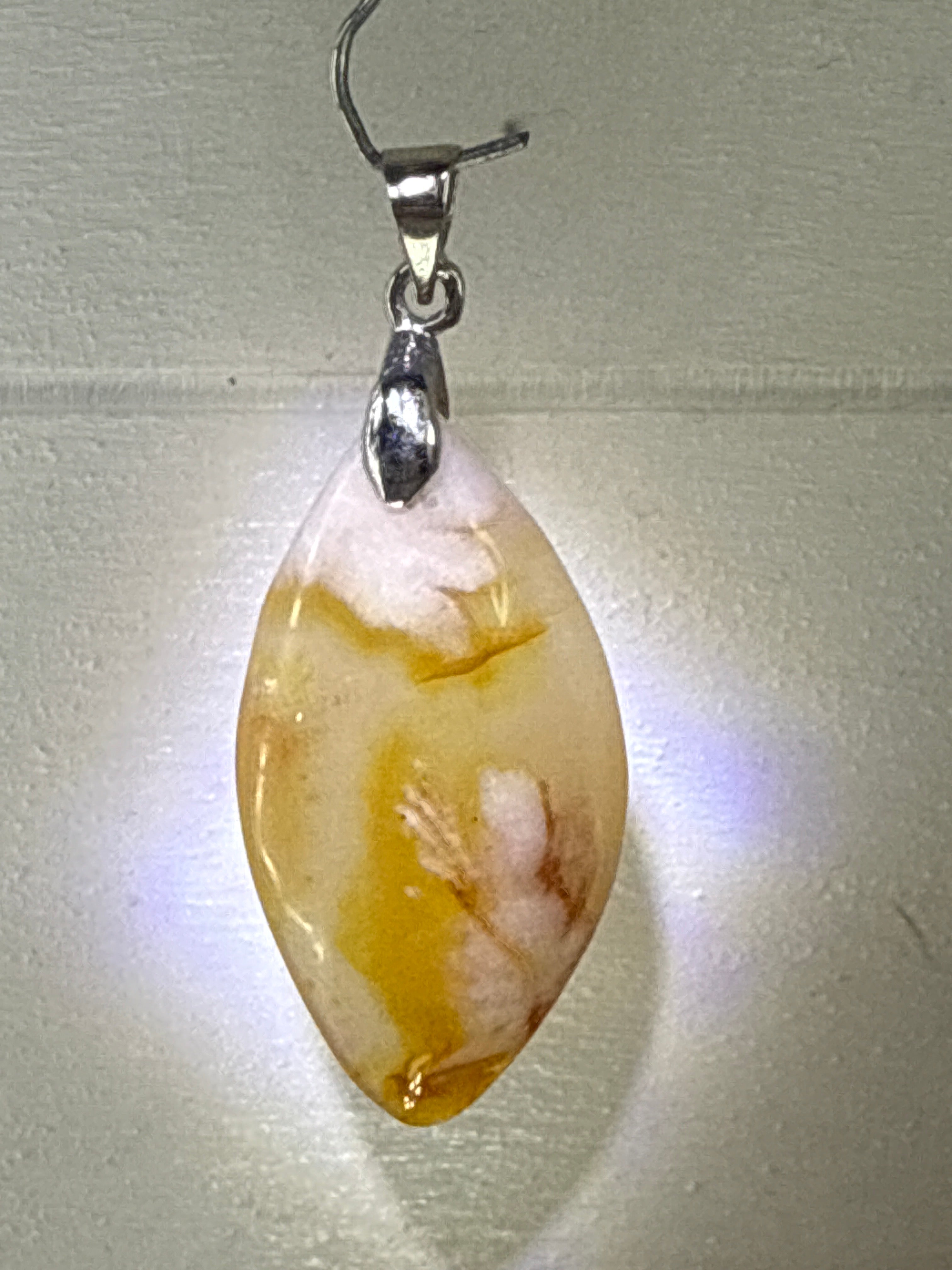 Flower Agate Pendant