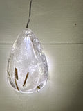 Green Tourmaline in Quartz Pendant