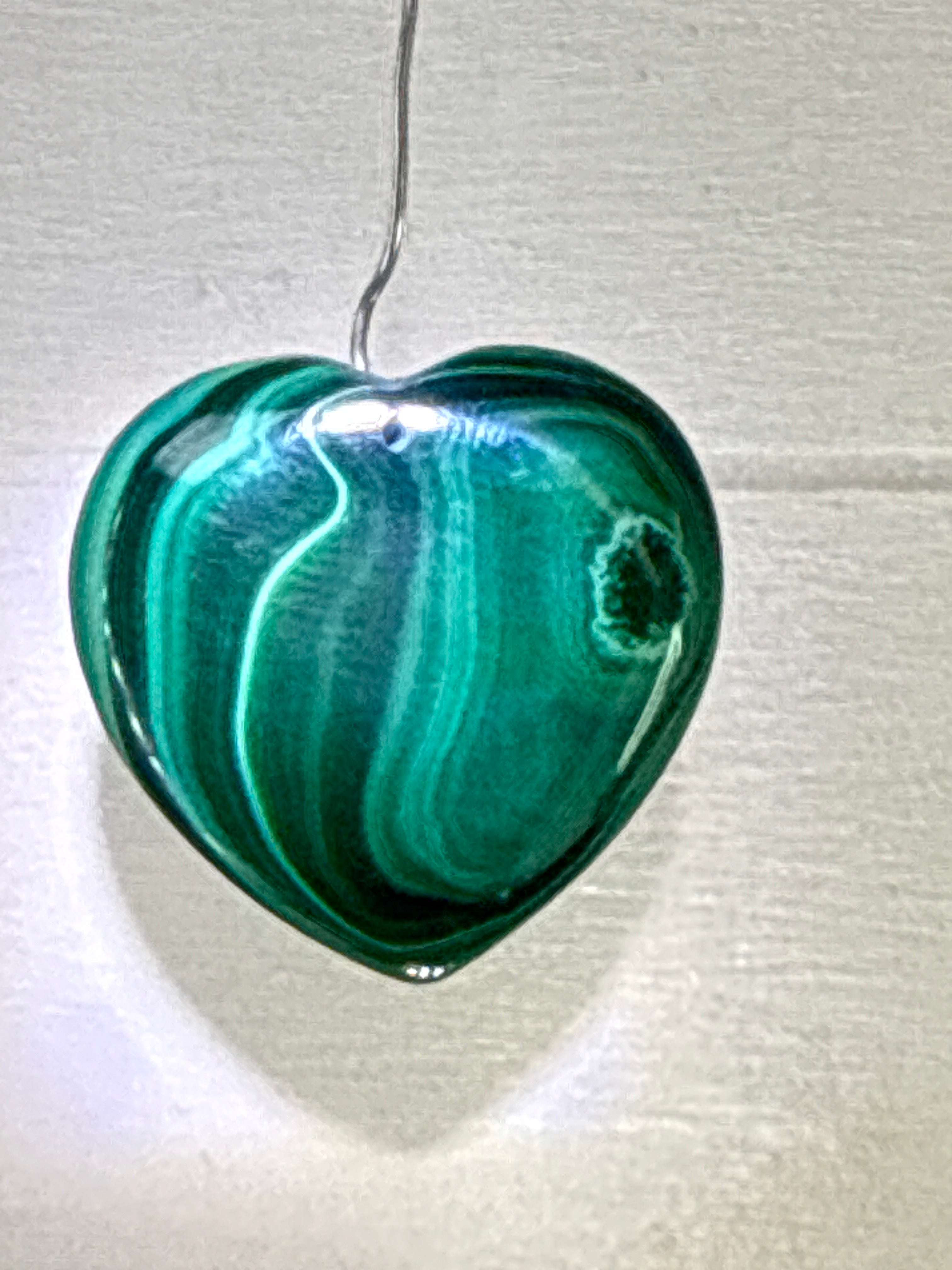 Malachite Heart Pendant