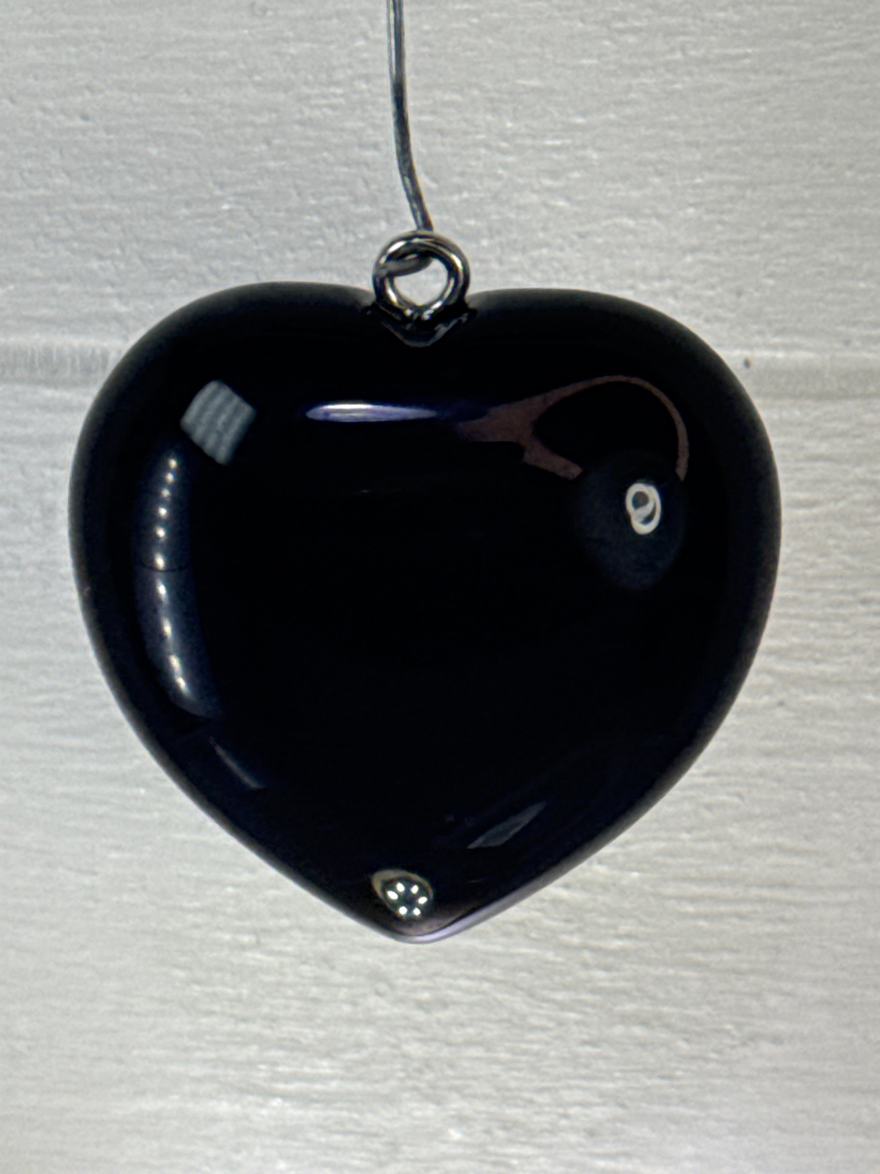 Black Obsidian Heart Pendant