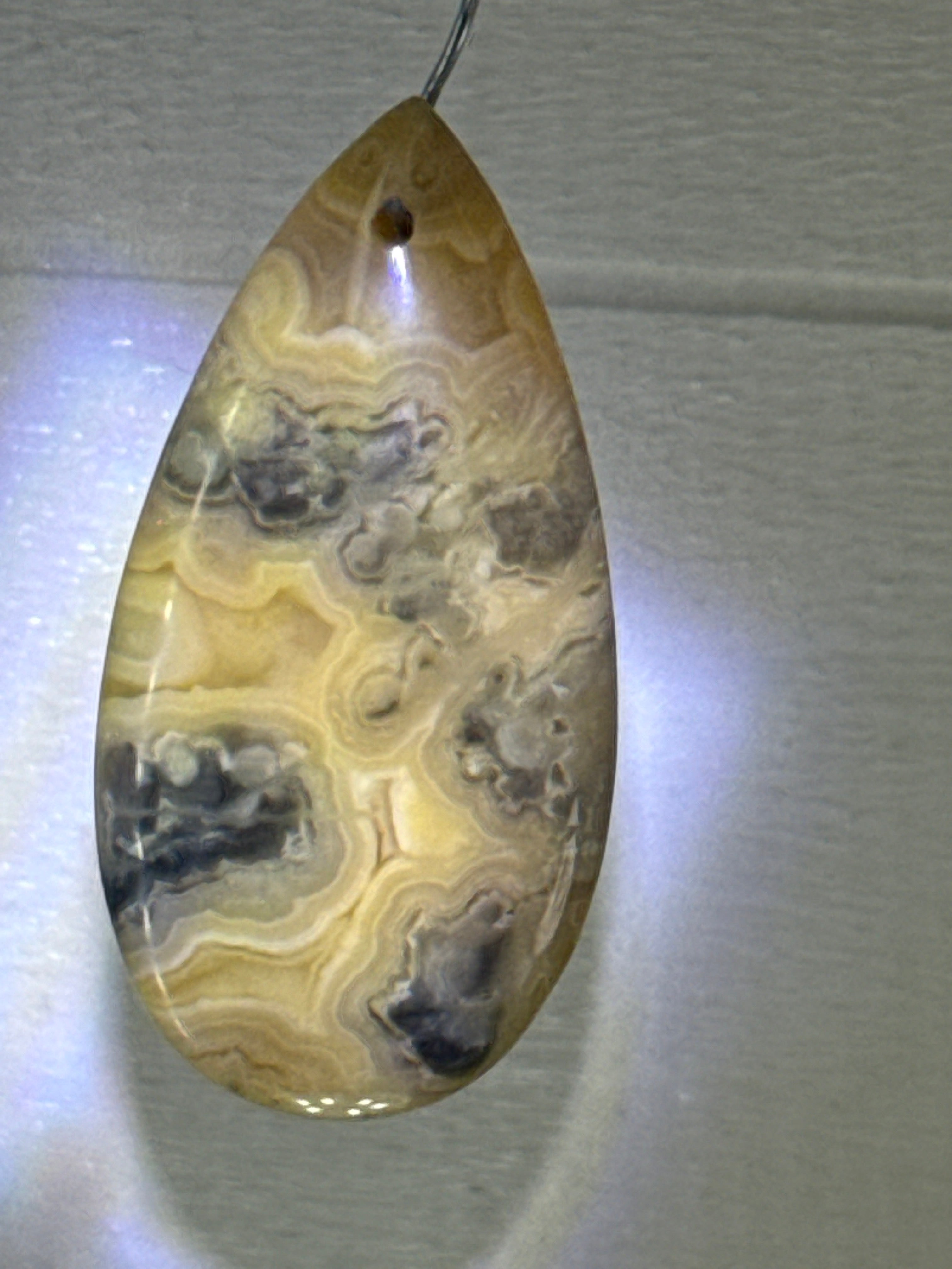 Crazy Lace Agate Pendant