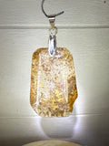 Mixed Rutile Pendant with Golden Healer and Garden Quartz