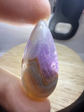 Amethyst with Mexican Lace Agate Pendant