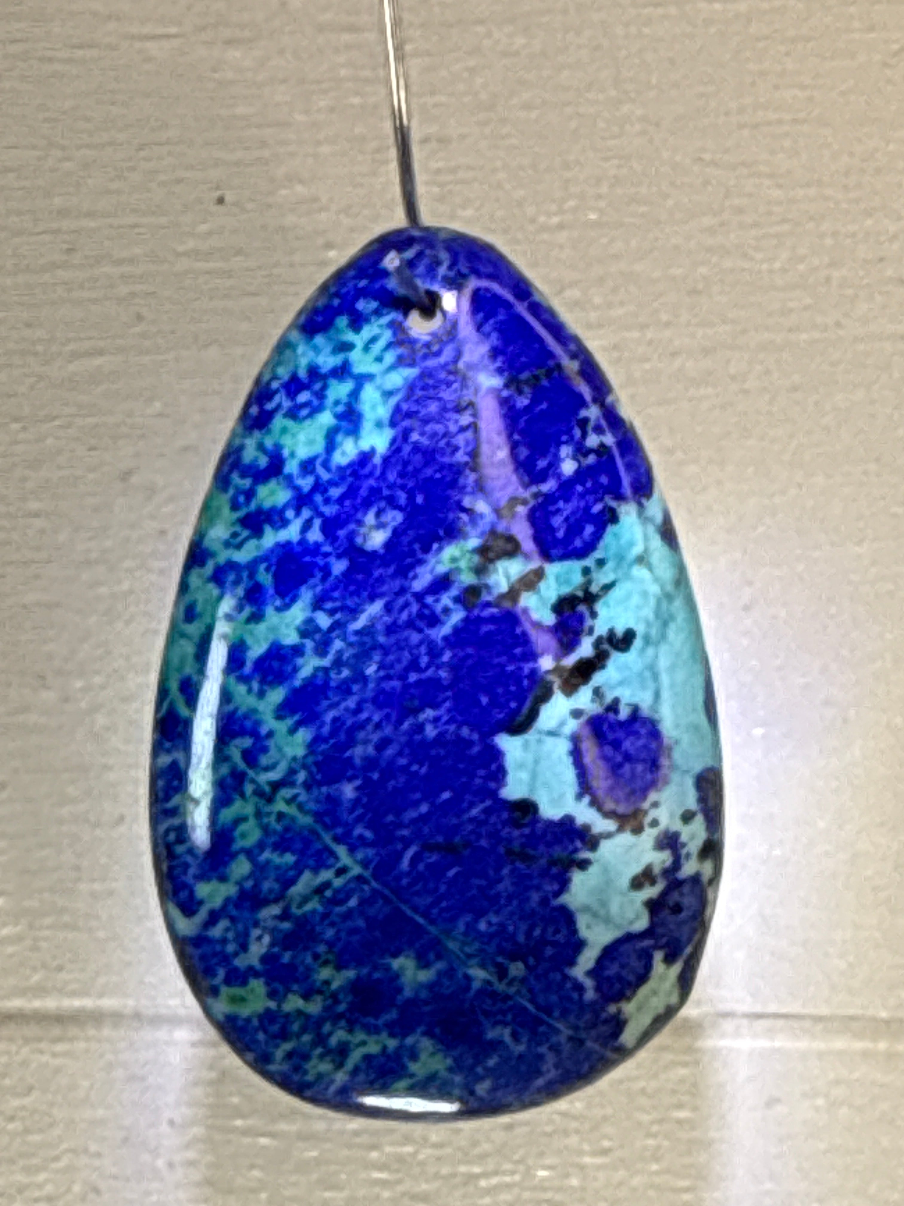 Azurite and Chrysocholla Pendant