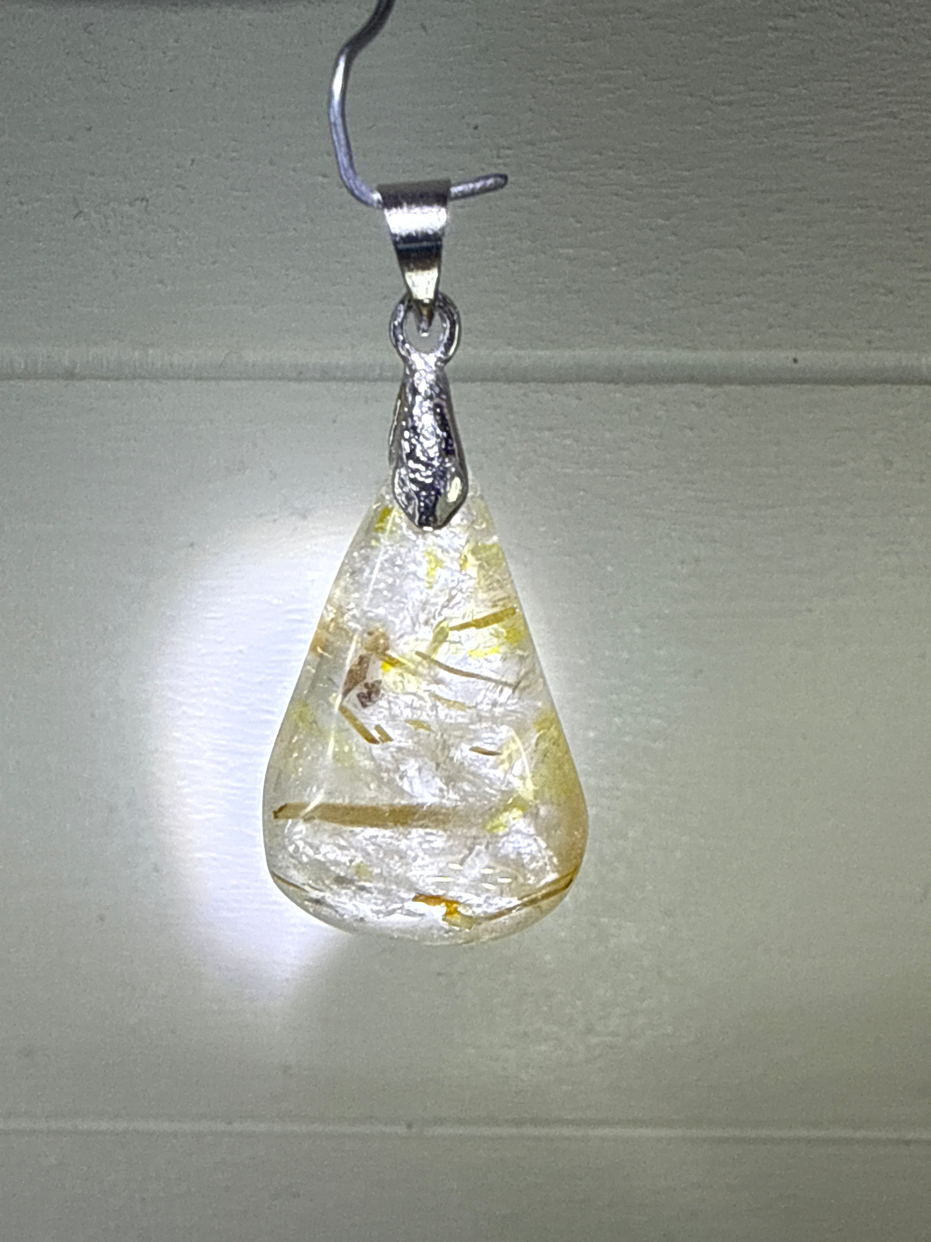 Gold Rutile Pendant