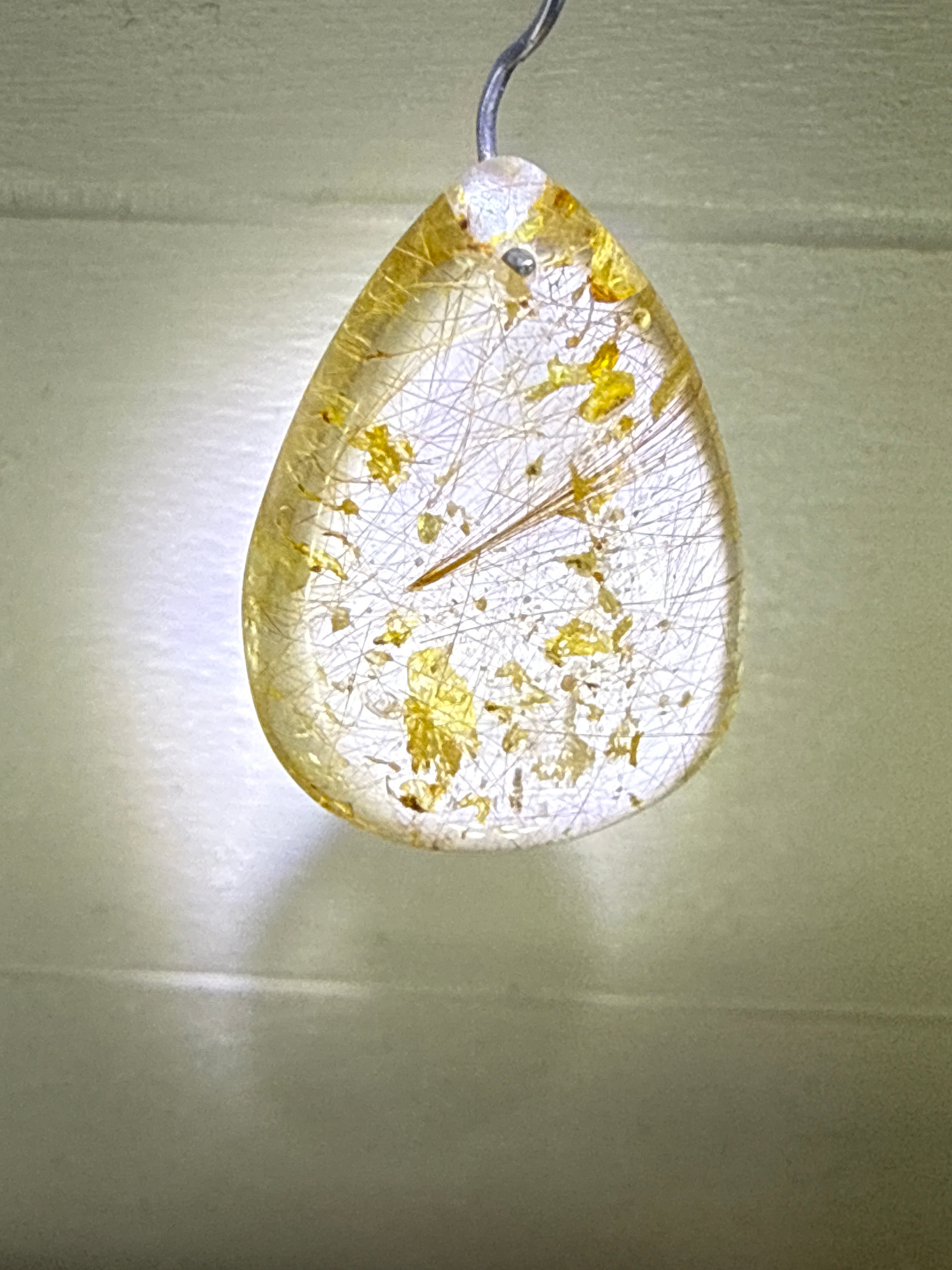 Gold Rutile Pendant