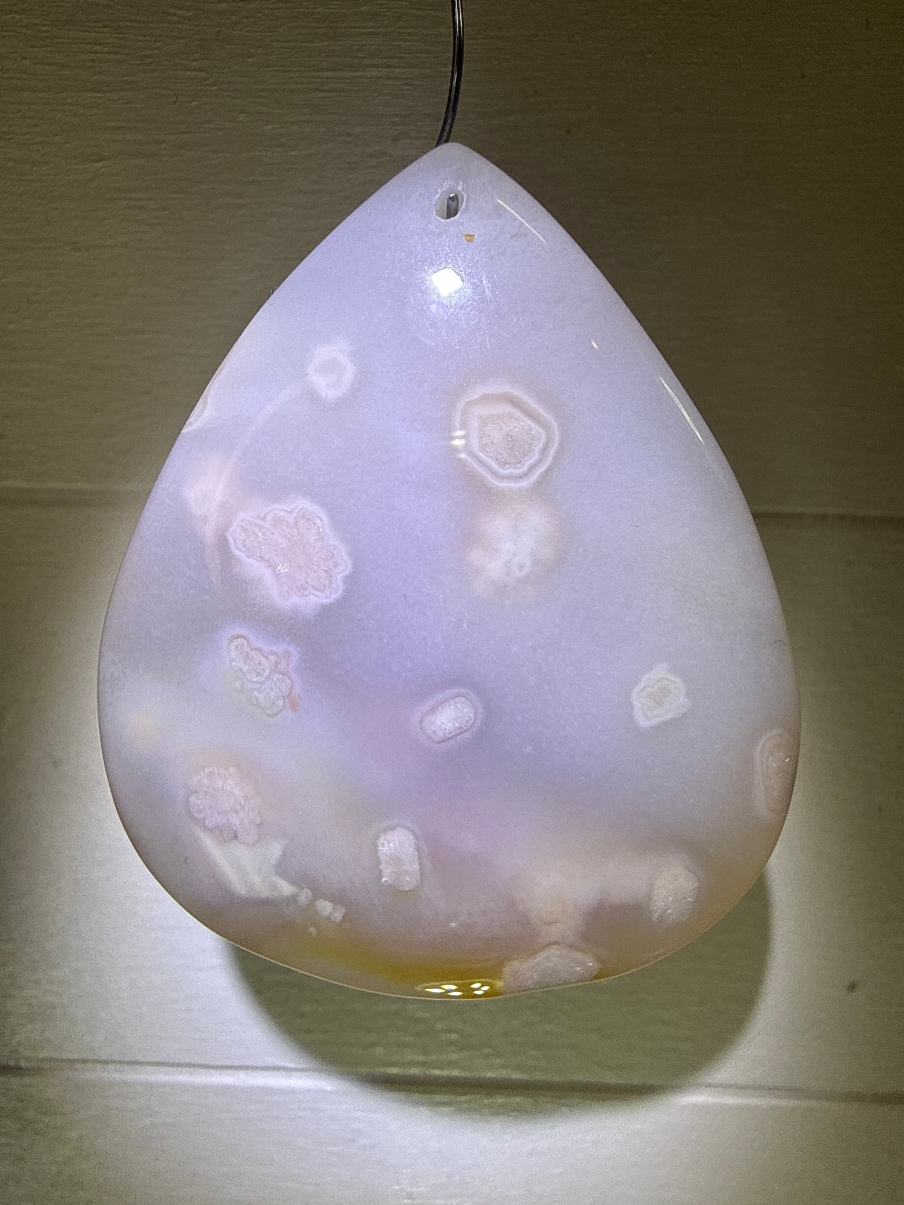 Flower Agate Pendant