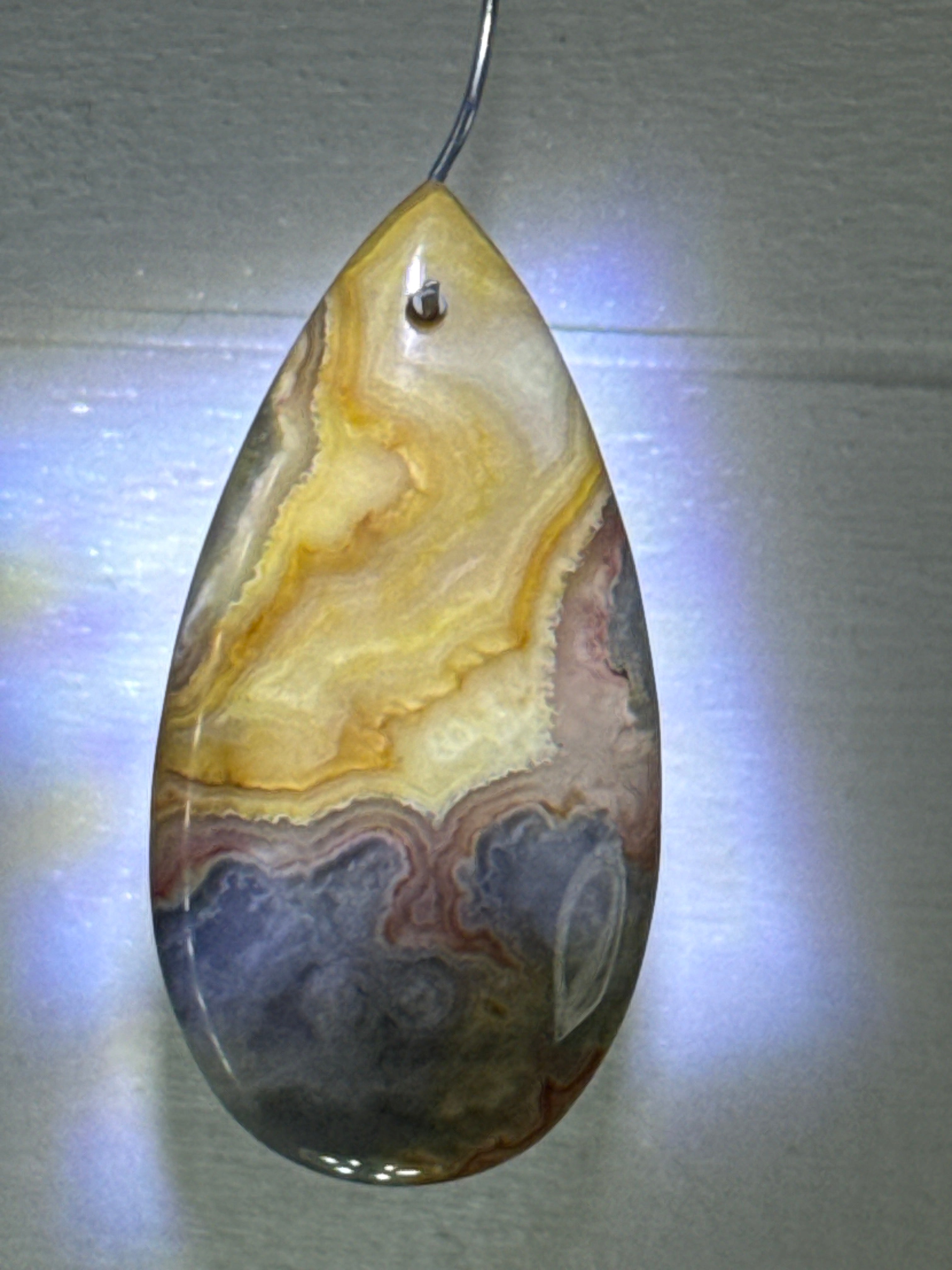 Crazy Lace Agate Pendant