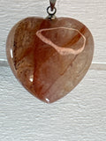 Fire Quartz Heart Pemdant