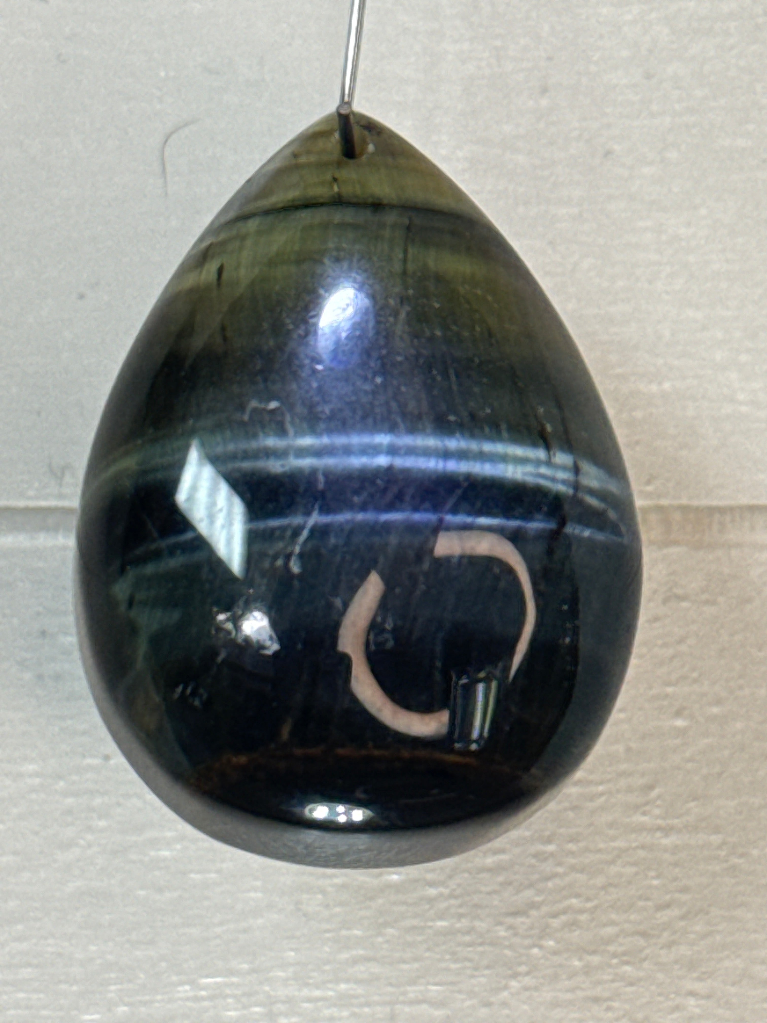 Blue and Gold Tigers Eye Pendant