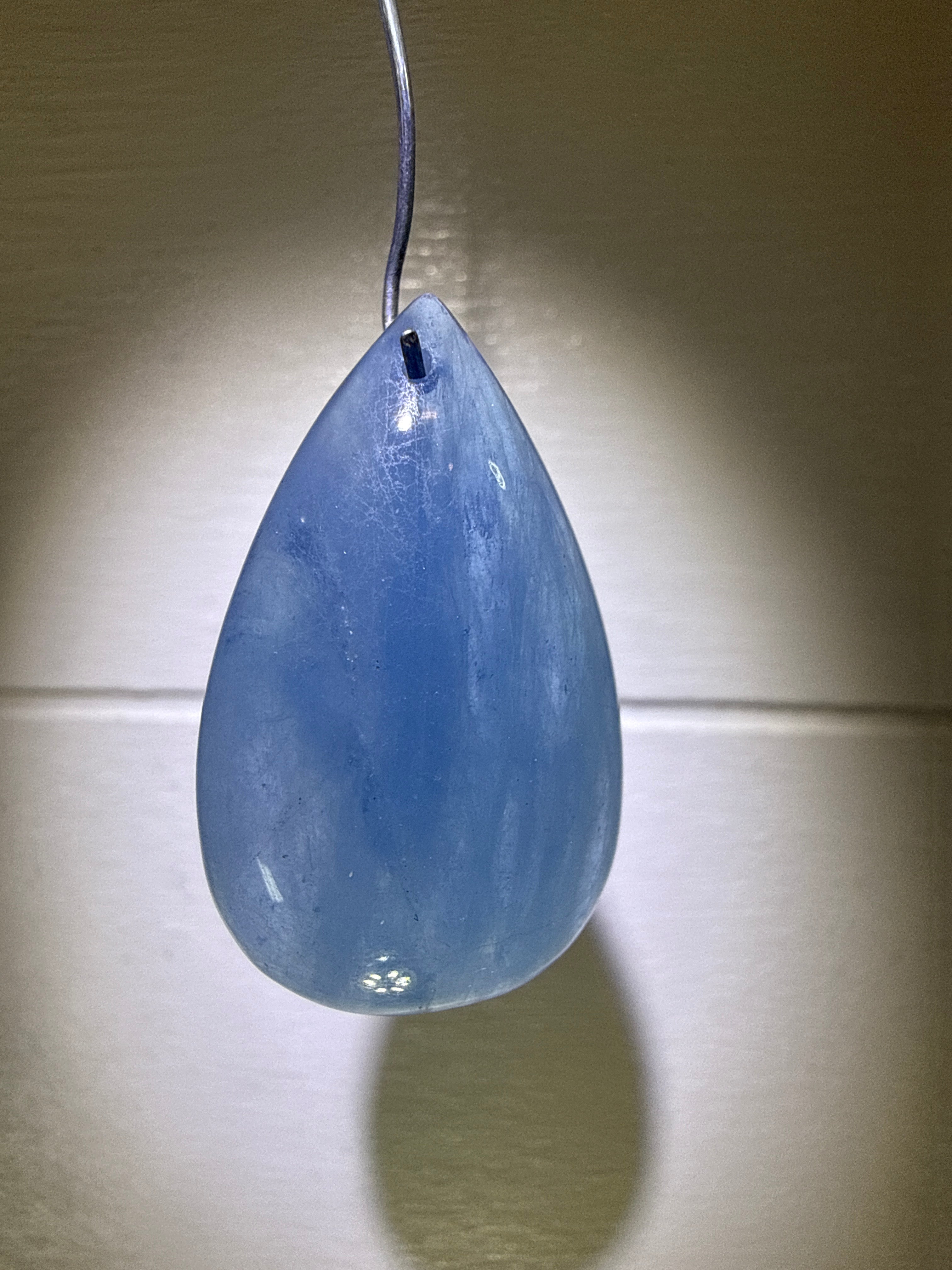 Aquamarine Teardrop Pendant