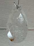 Faceted Fire Quartz Pendant