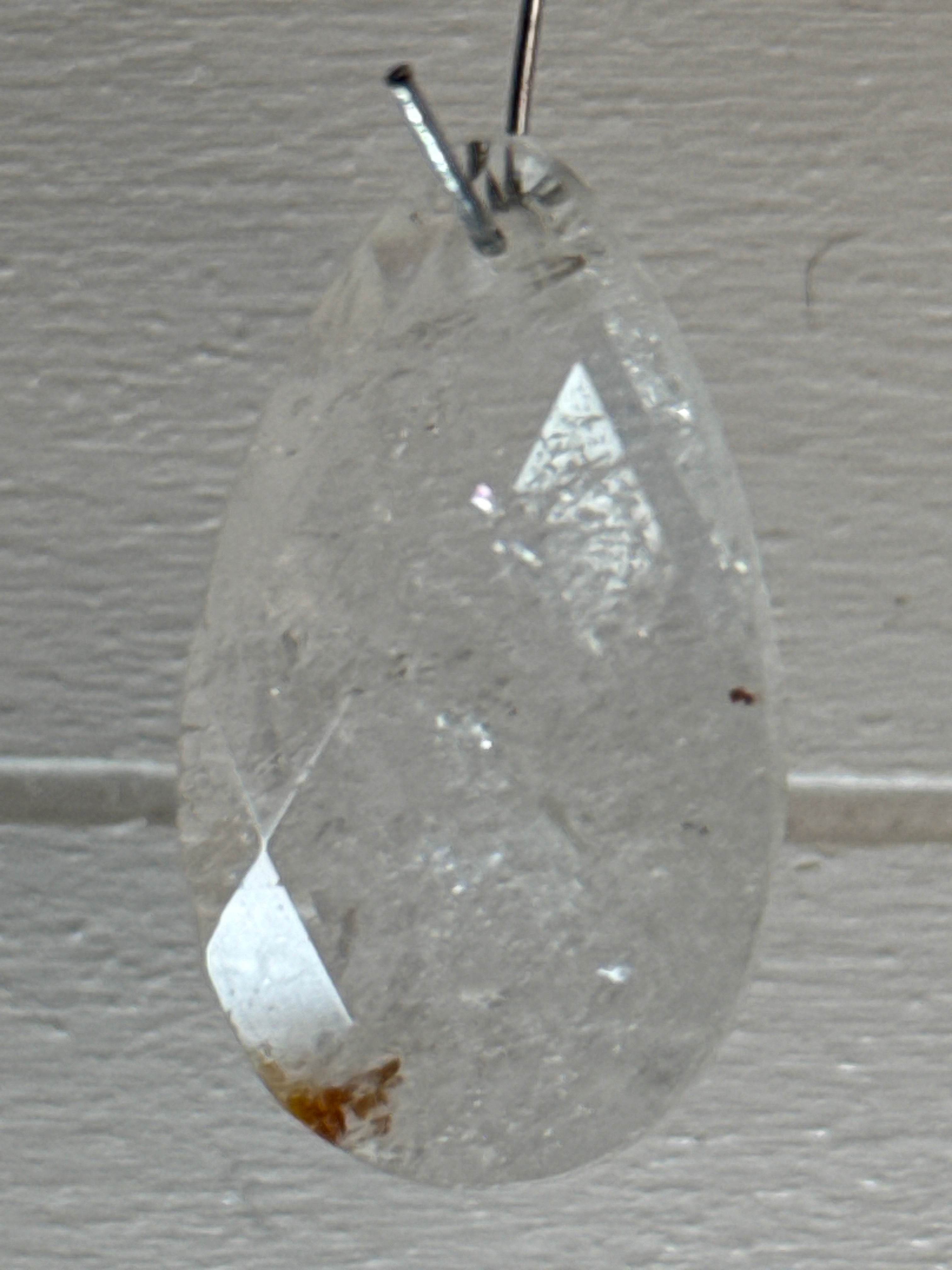 Faceted Fire Quartz Pendant