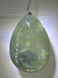 Prehnite with Epidote Pendant