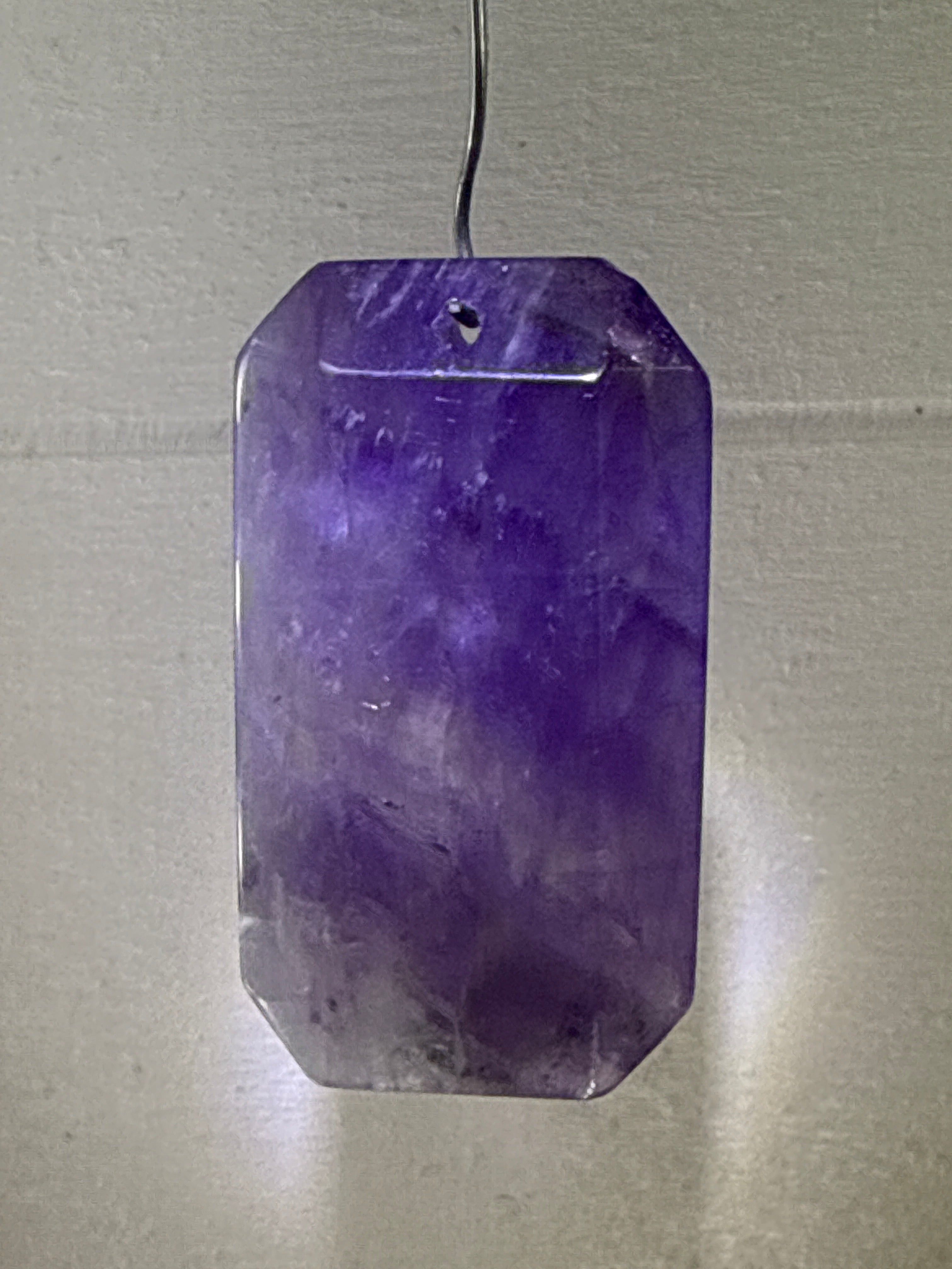 Faceted Dream Amethyst Pendant