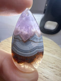 Amethyst with Mexican Lace Agate Pendant