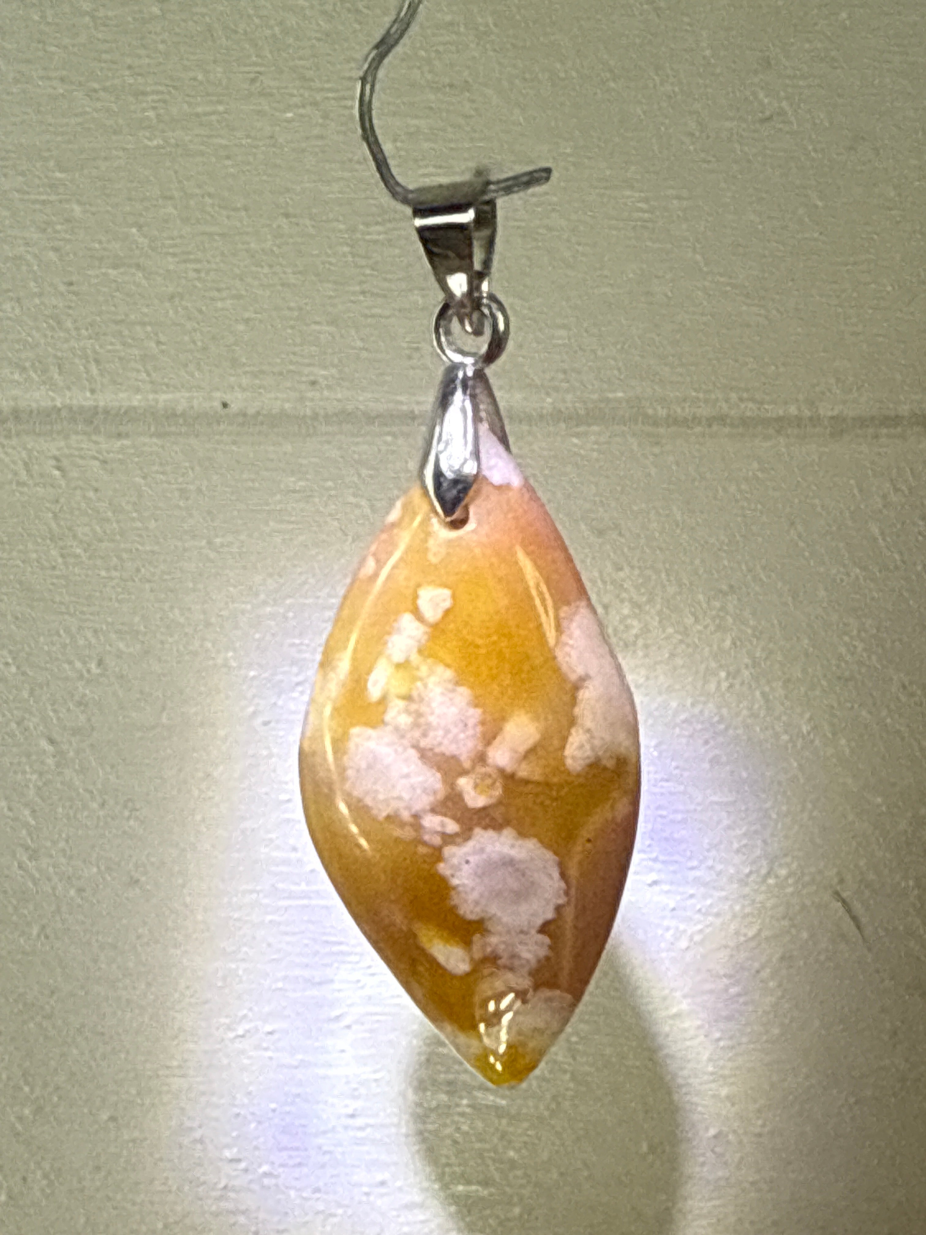 Flower Agate Pendant