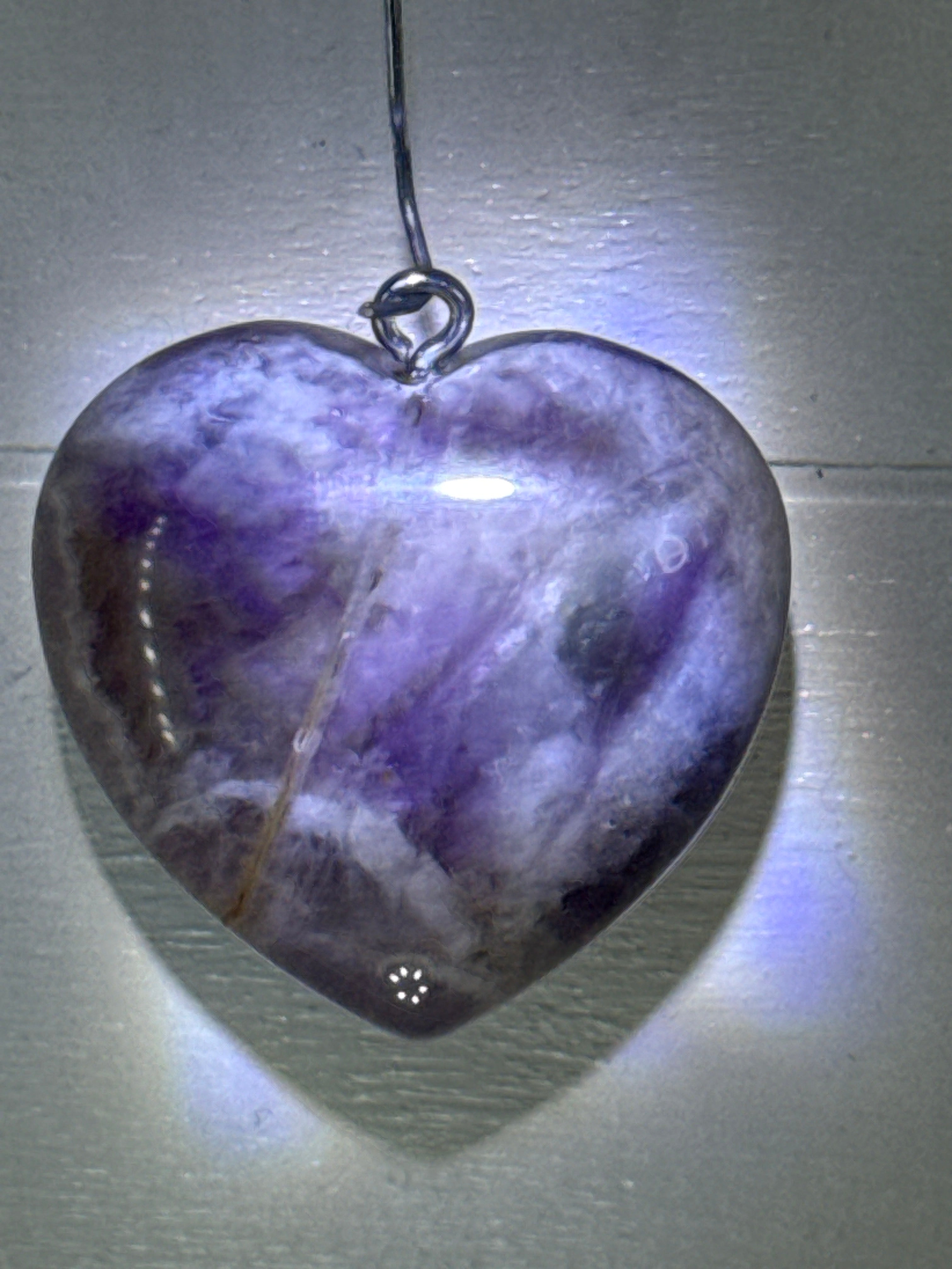Amethyst Heart Pendant