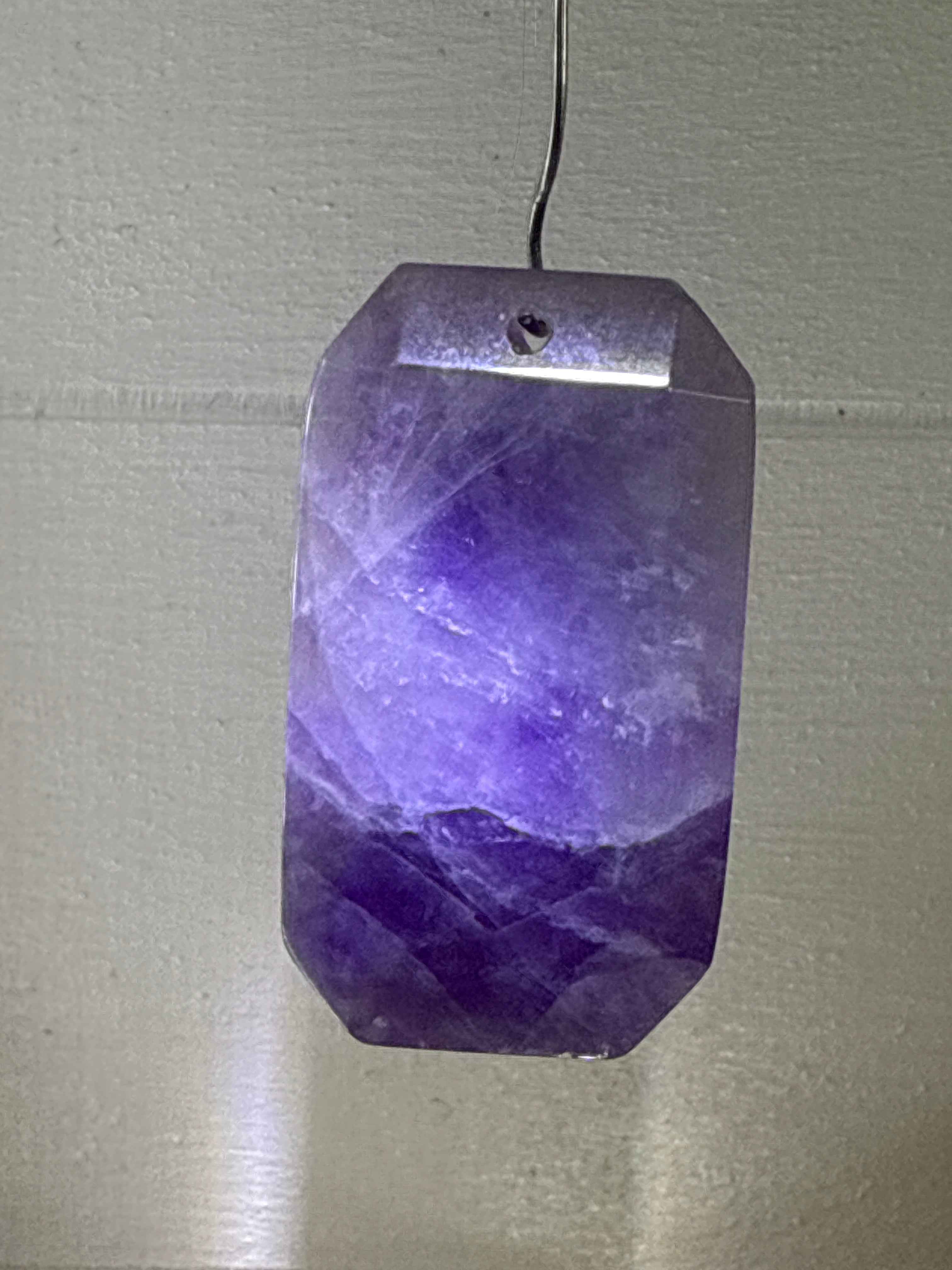 Faceted Dream Amethyst Pendant