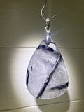 Black Tourmaline in Quartz Pendant