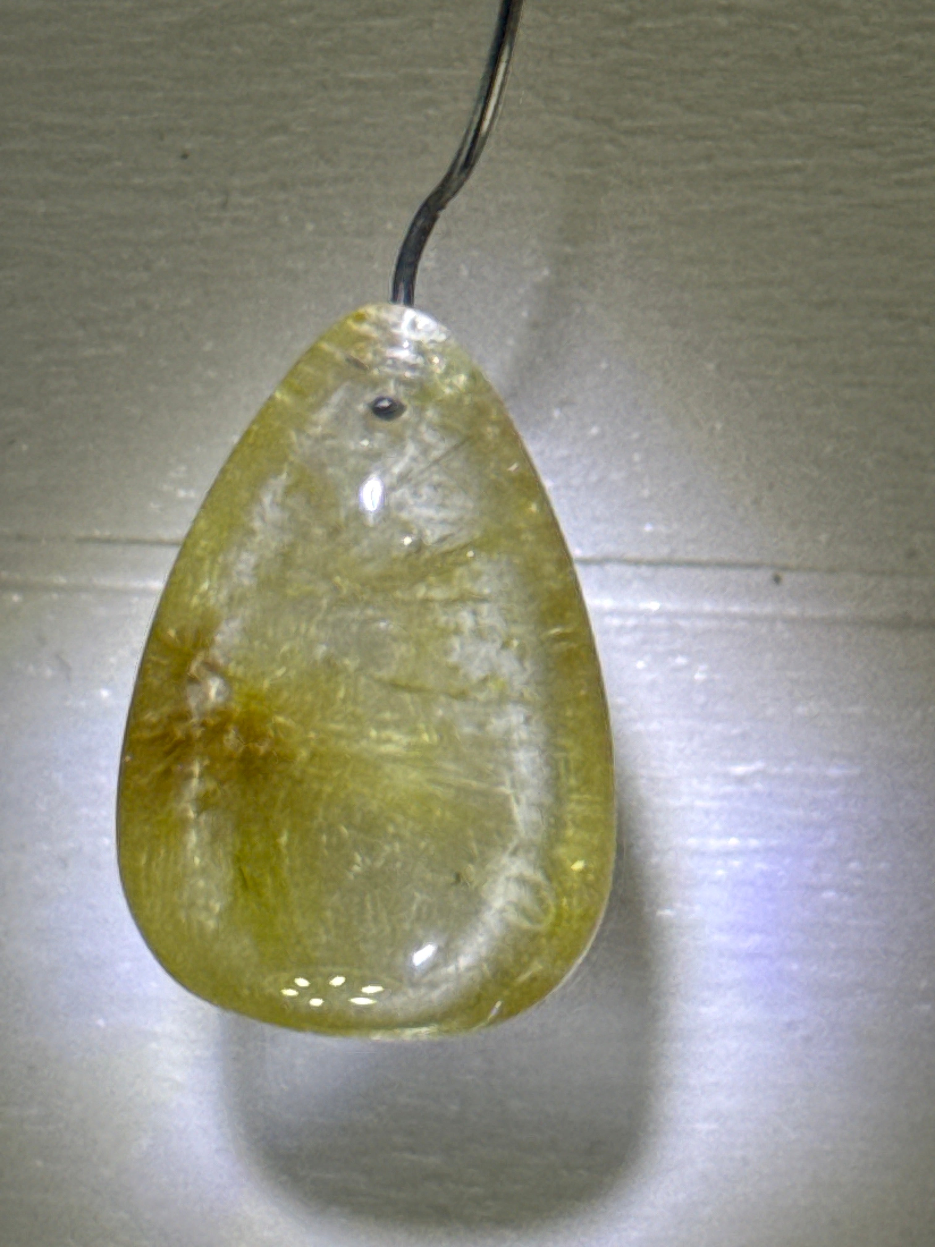 Gold Rutile Pendant