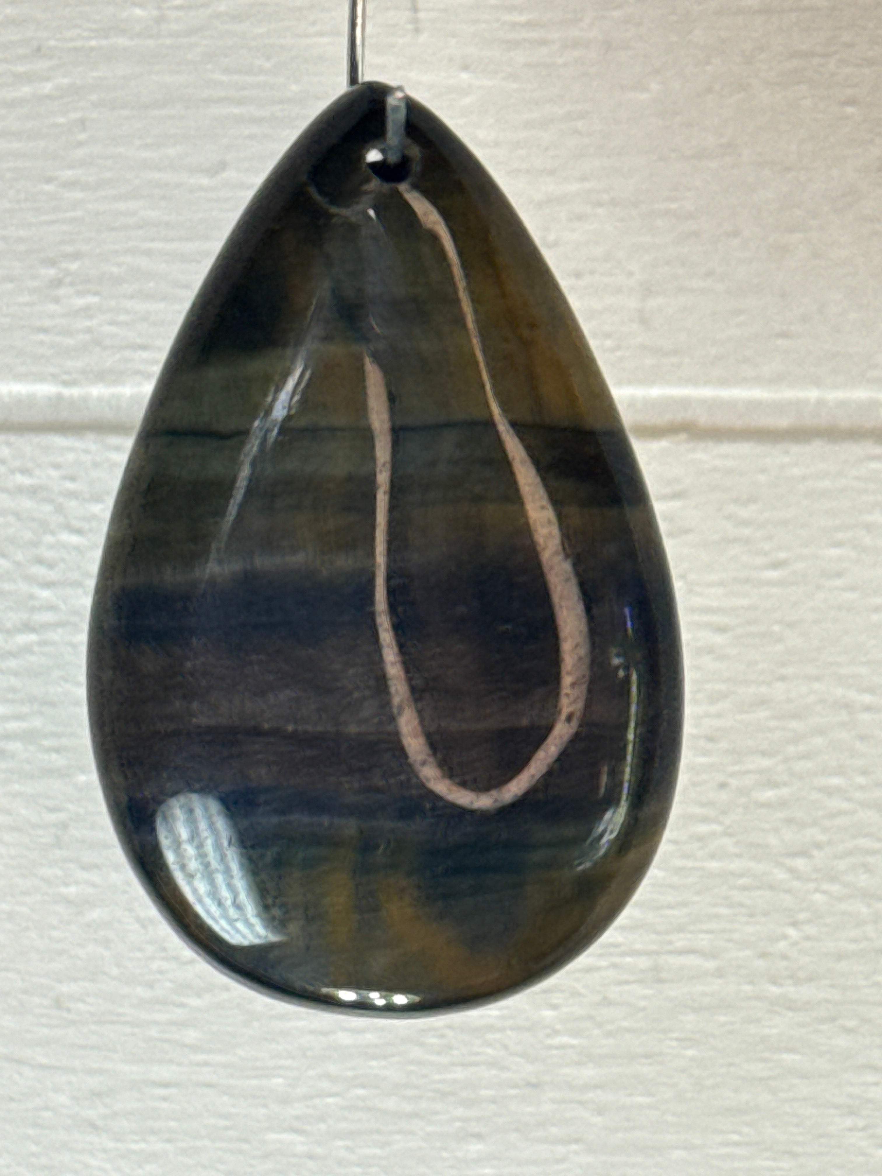 Blue and Gold Tigers Eye Pendant