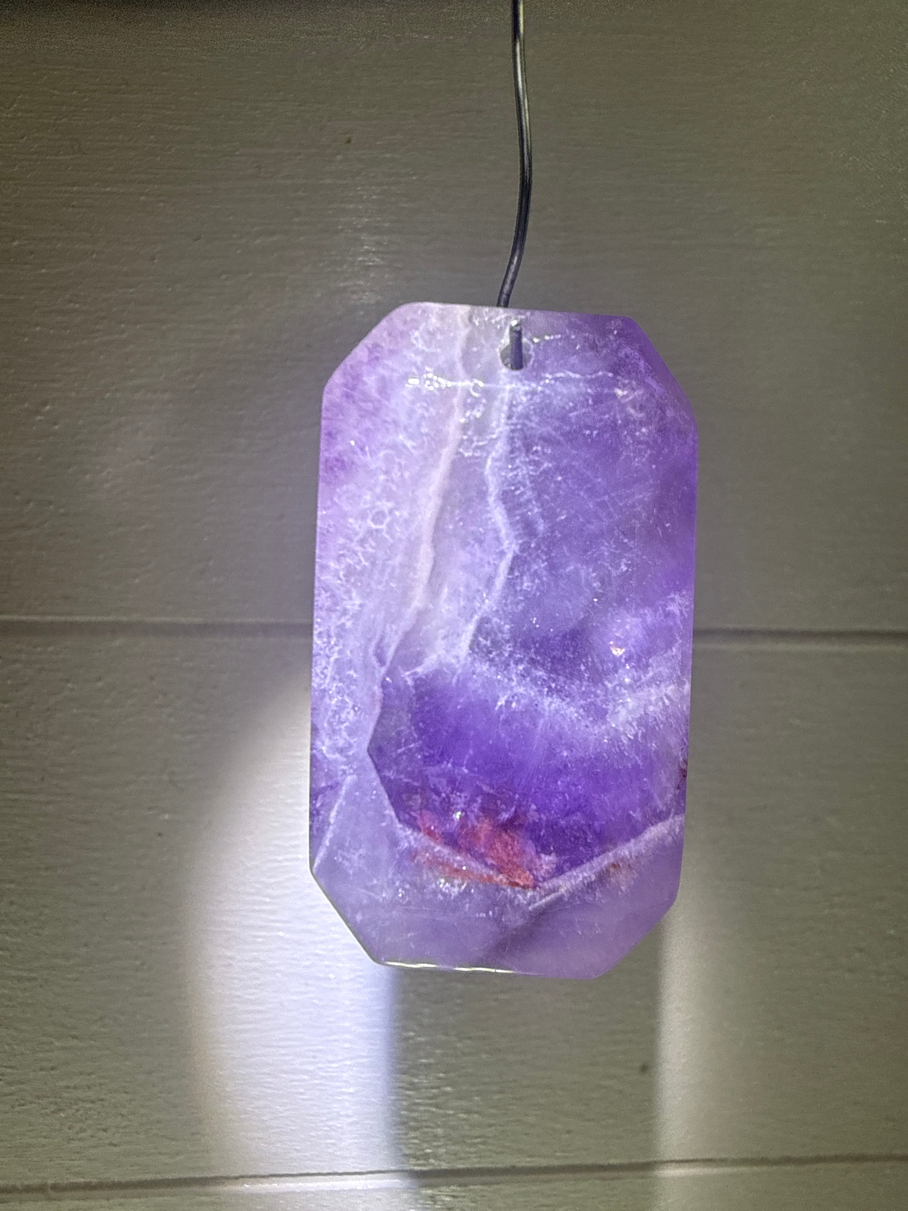 Faceted Dream Amethyst Pendant