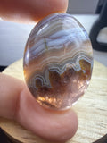 Amethyst with Mexican Lace Agate Pendant
