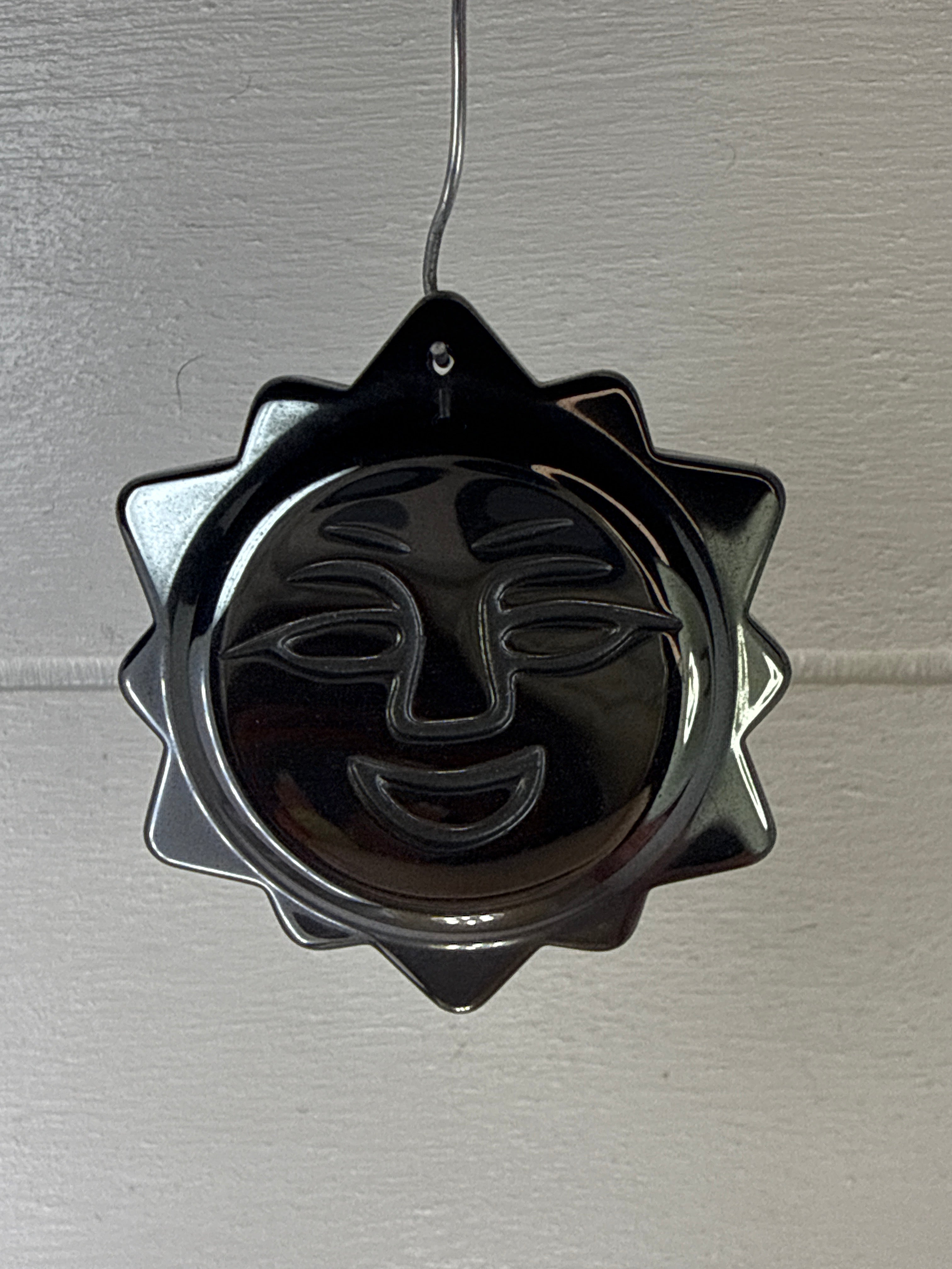 Hematite Sun Pendant