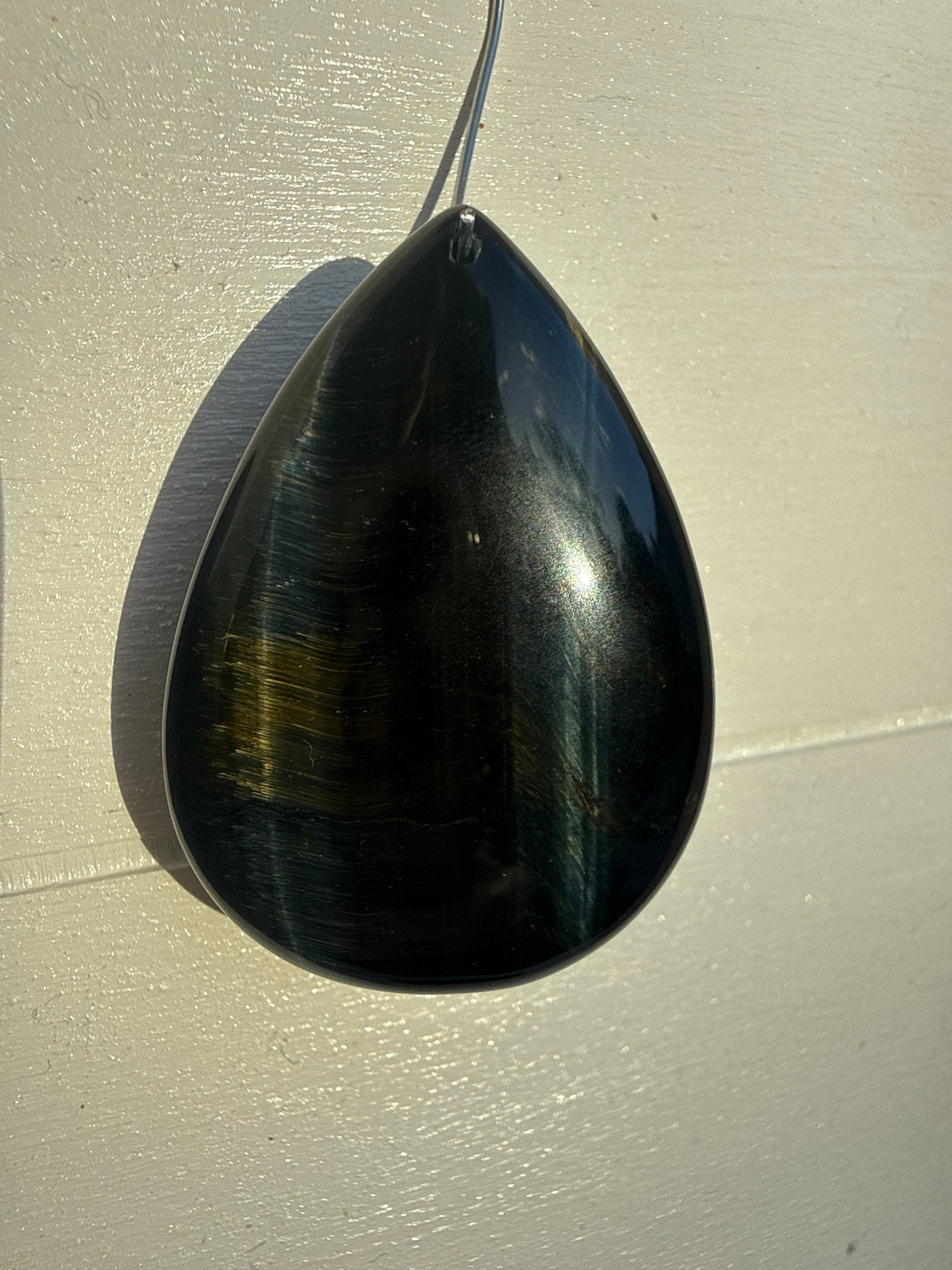 Blue and Gold Tigers Eye Pendant