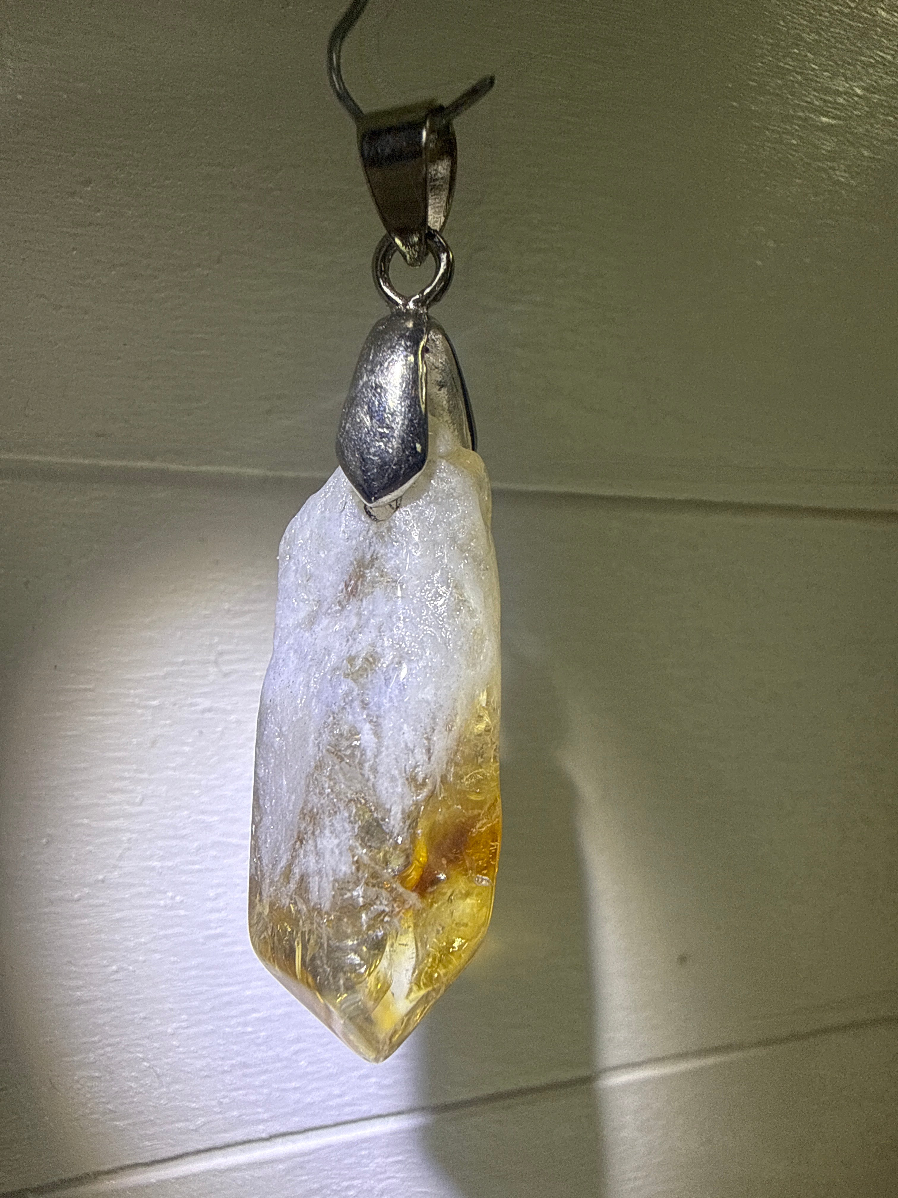 Heat Treated Amethyst Pendant
