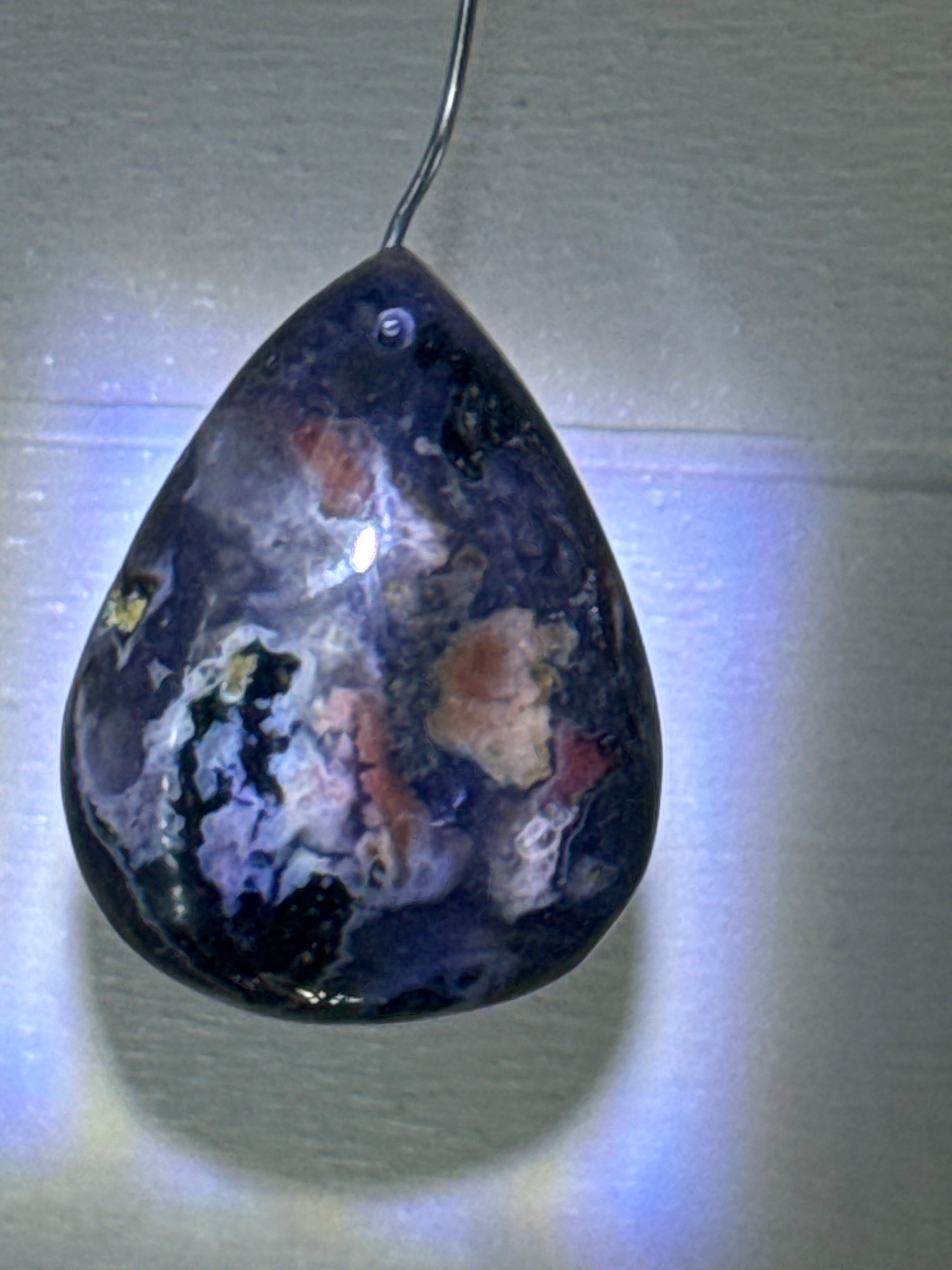 Ocean Jasper with Moss Agate Pendant