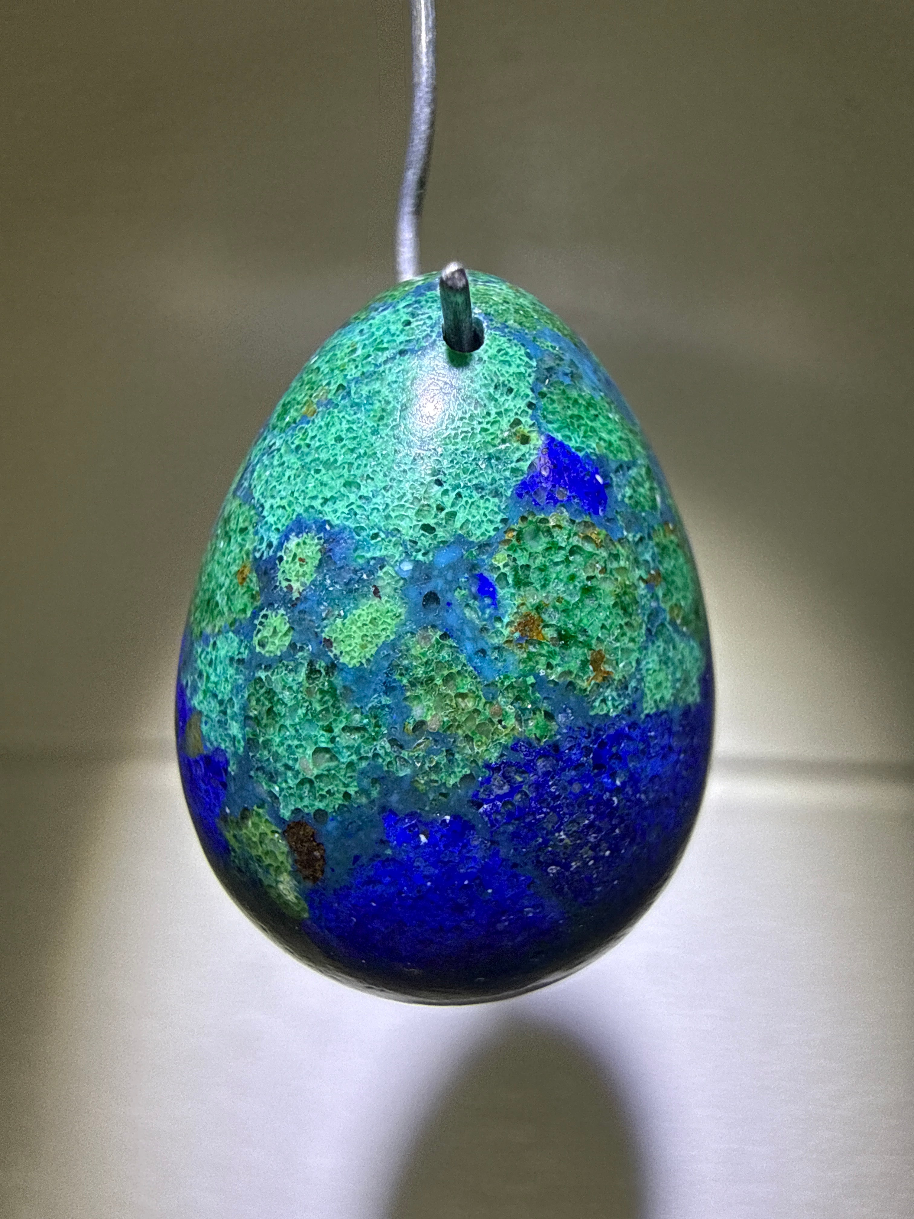 Azurite & Malacholla Pendant
