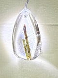 Green Tourmaline in Quartz Pendant