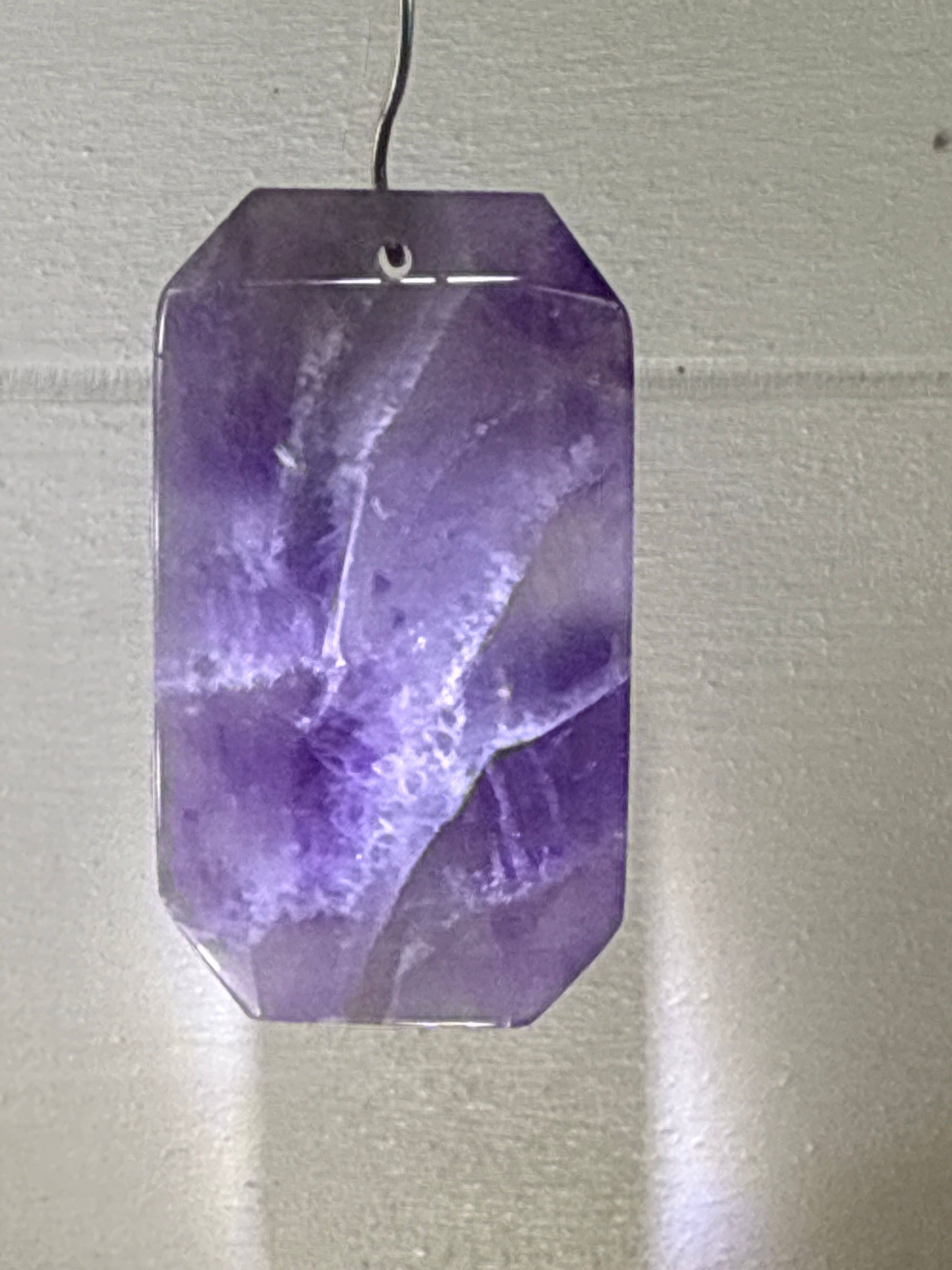 Faceted Dream Amethyst Pendant