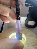 Amethyst with Mexican Lace Agate Pendant