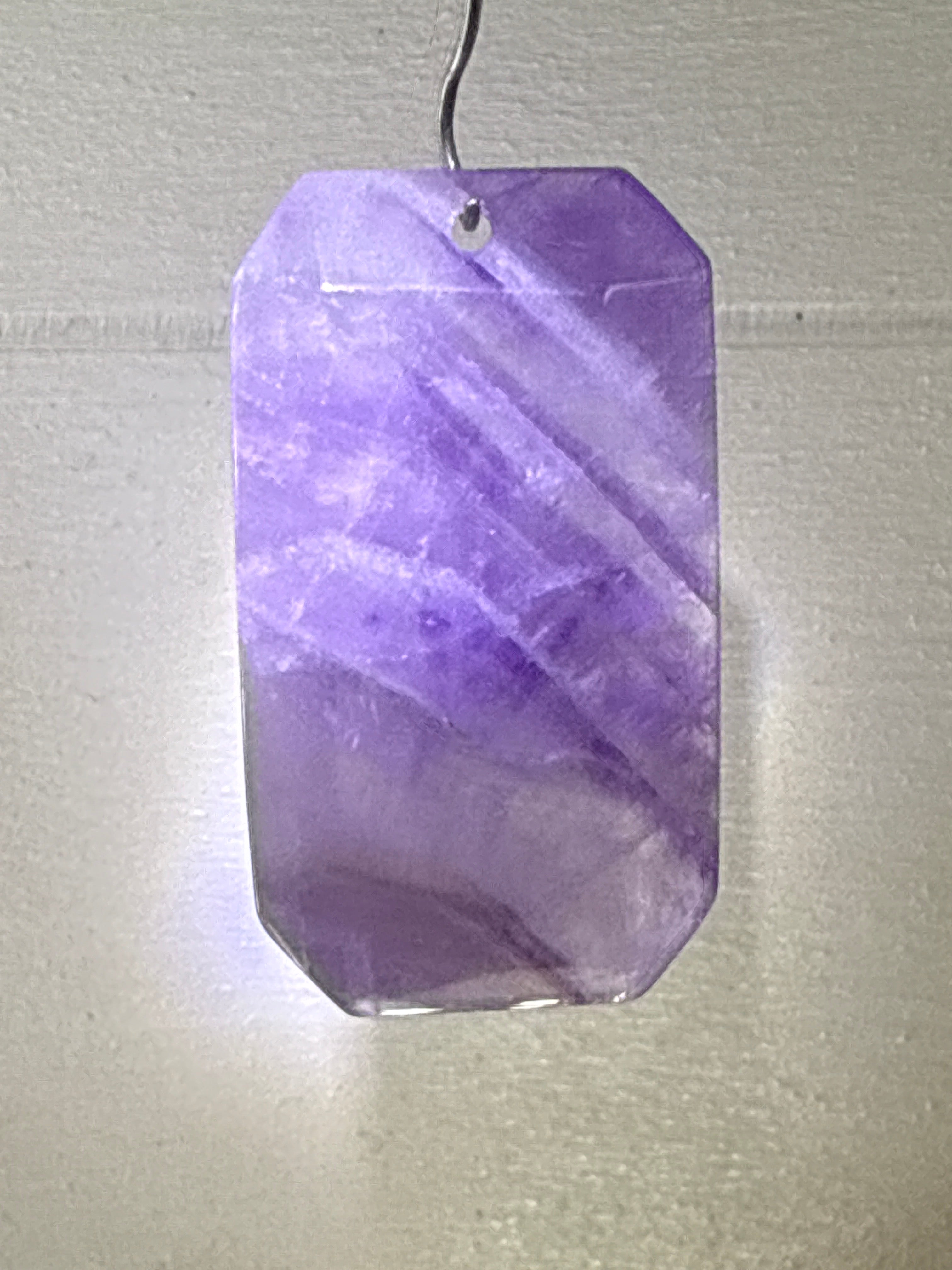 Faceted Dream Amethyst Pendant