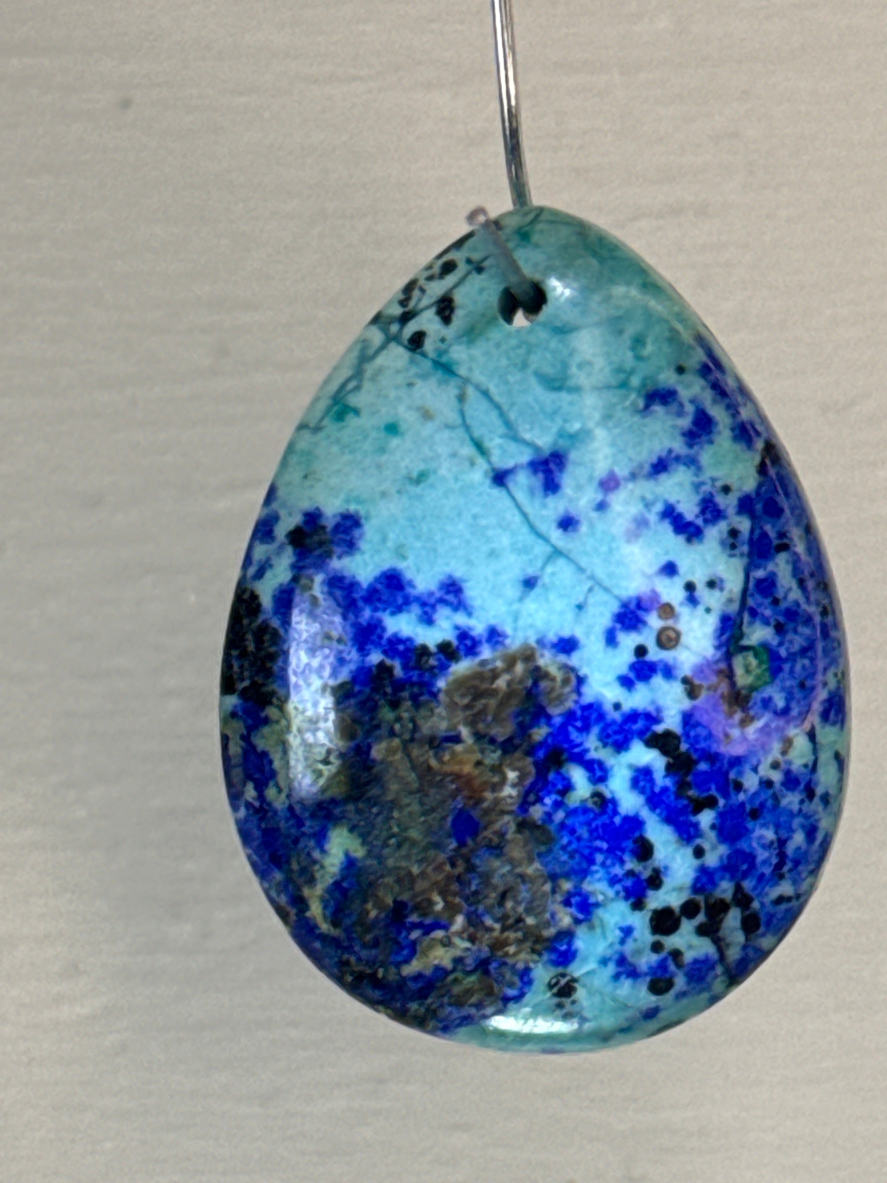 Azurite and Chrysocolla Pendant