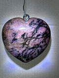 Rhodonite Heart Pendant