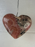 Rhodochrosite Heart Pendant