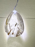 Green Tourmaline in Quartz Pendant