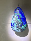 Azurite and Chrysocolla Pendant