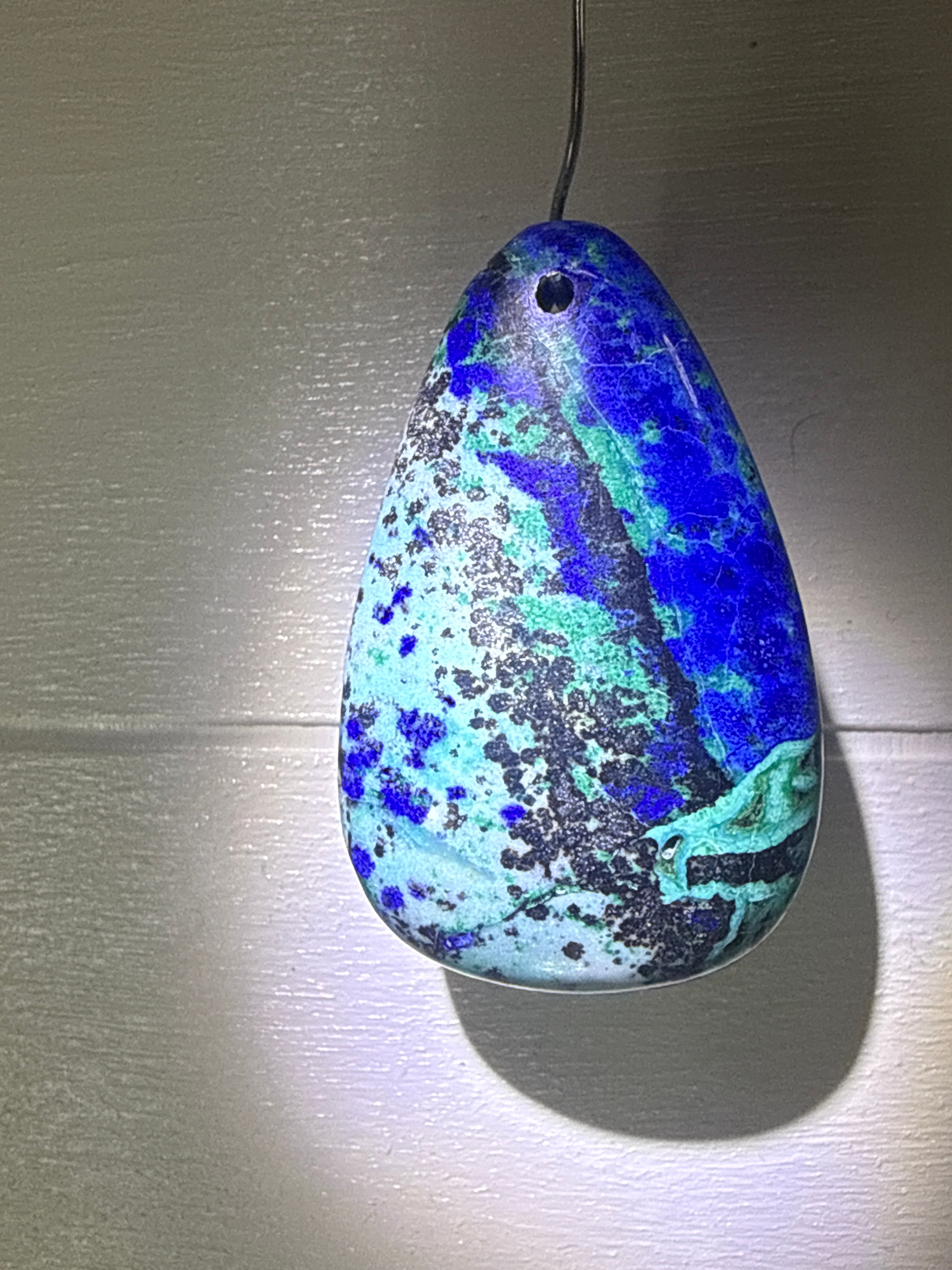 Azurite and Chrysocolla Pendant