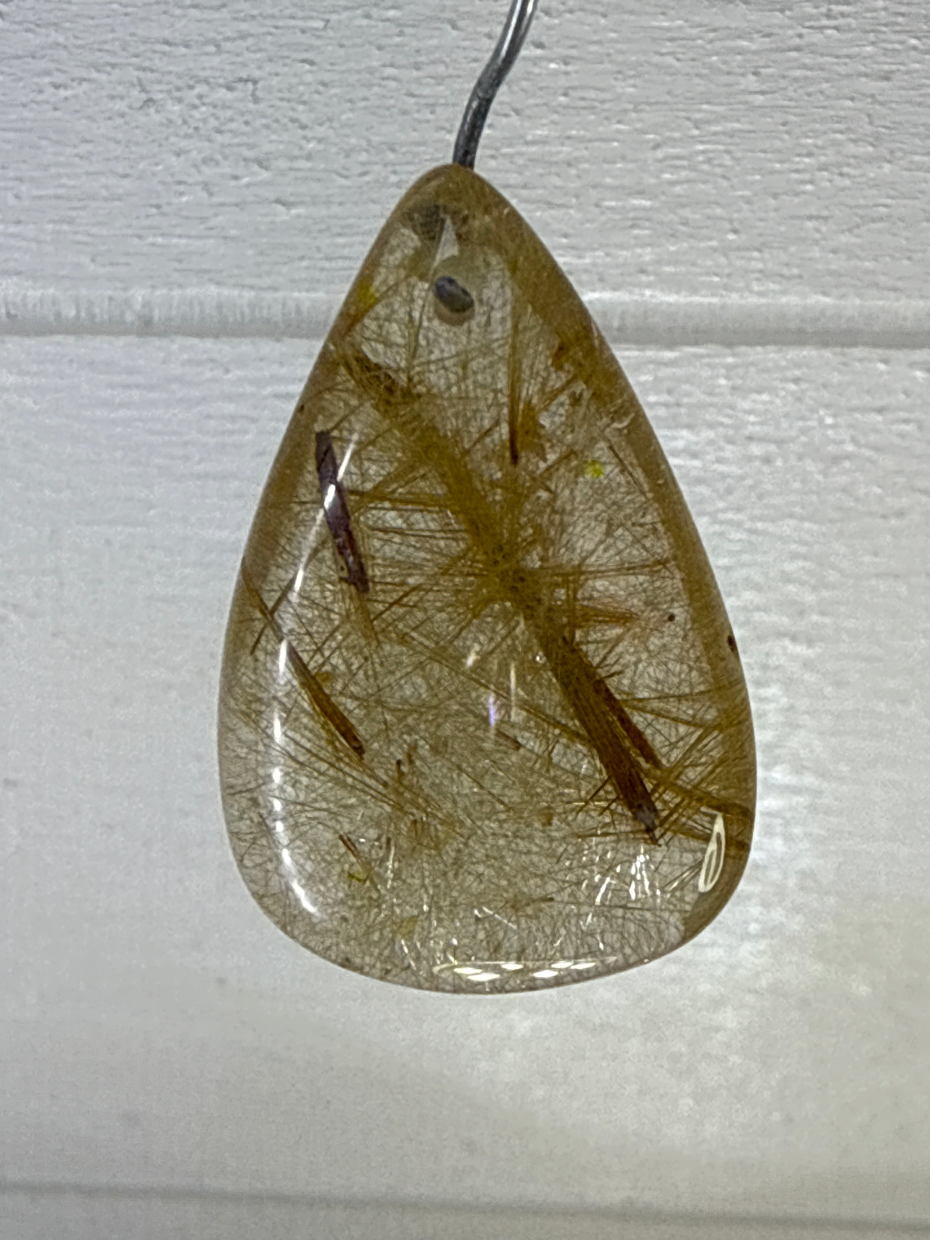 Gold Rutile Pendant