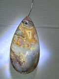 Crazy Lace Agate Pendant