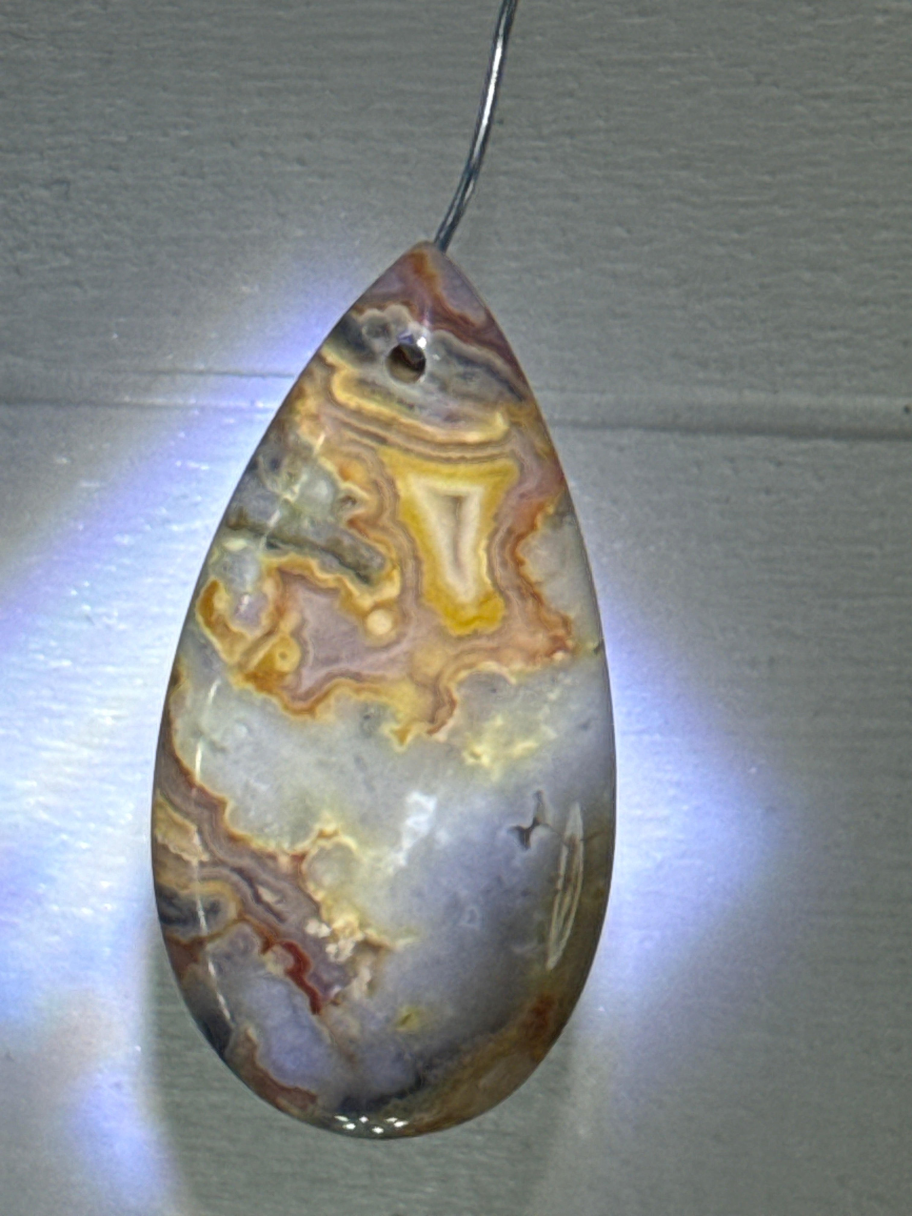 Crazy Lace Agate Pendant