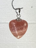 Rhodochrosite Heart Pendant