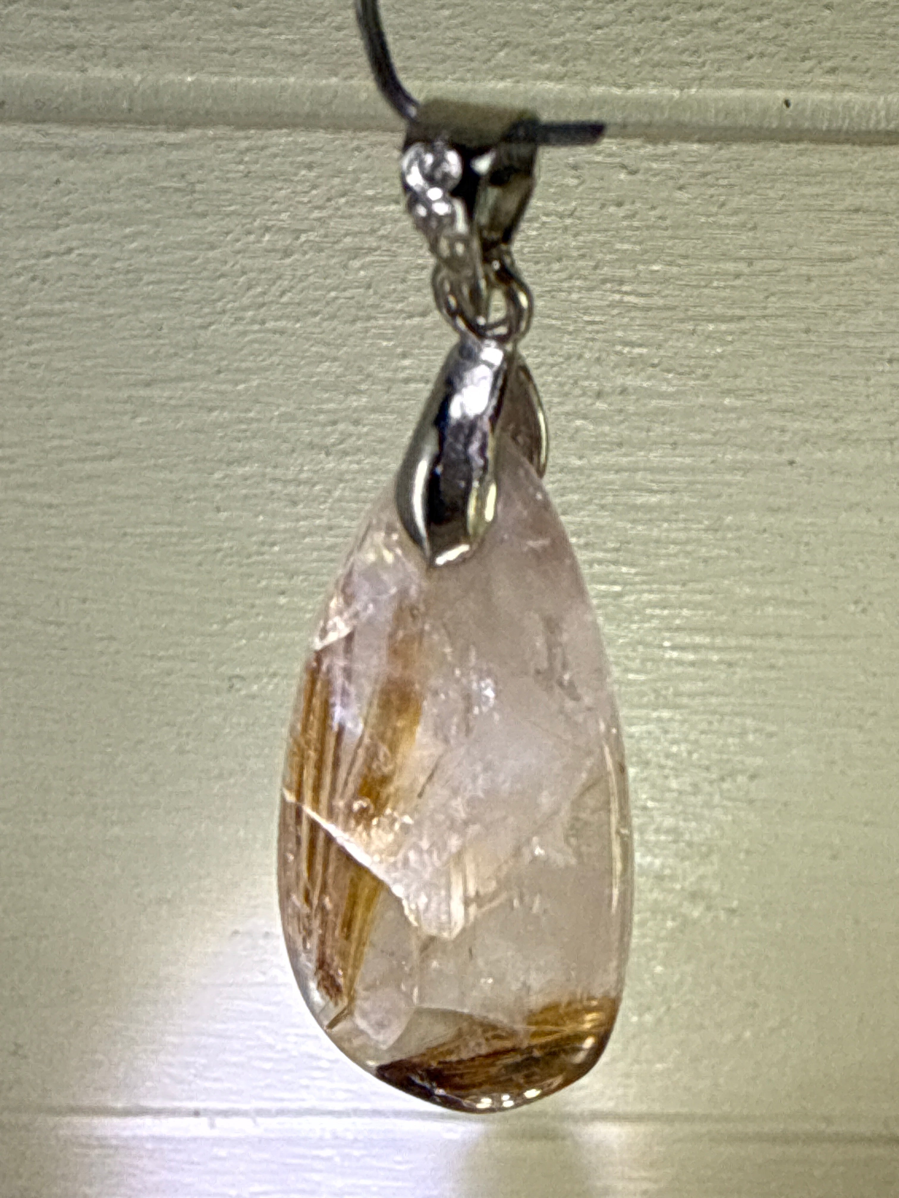 Gold & Copper Rutile Pendant